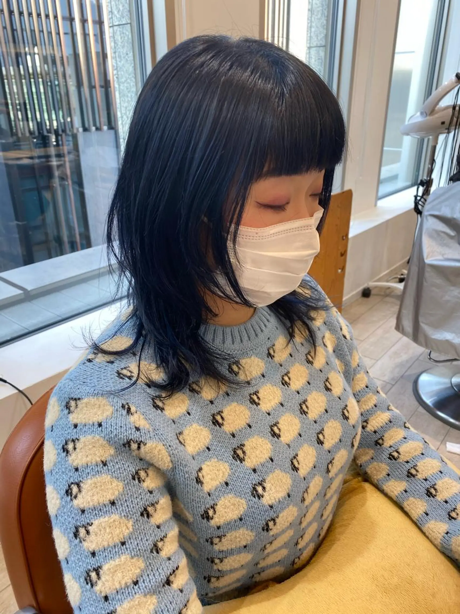 セミロング 似合わせ艶髪カラー ❤️ハダユミのヘアスタイル