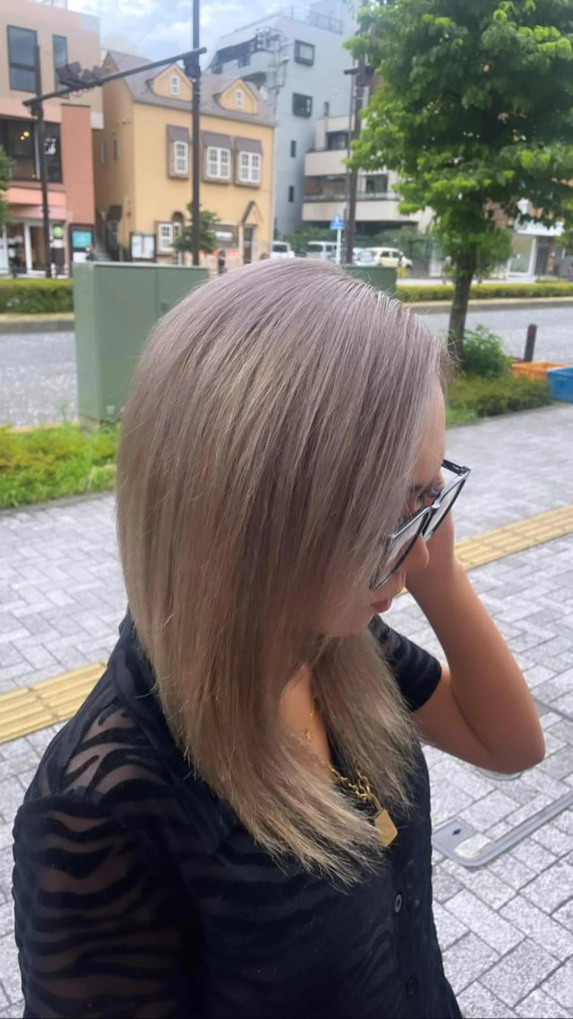 セミロング ヘアカラー トリートメント 💞暖色カラー 💞risaのヘアスタイル