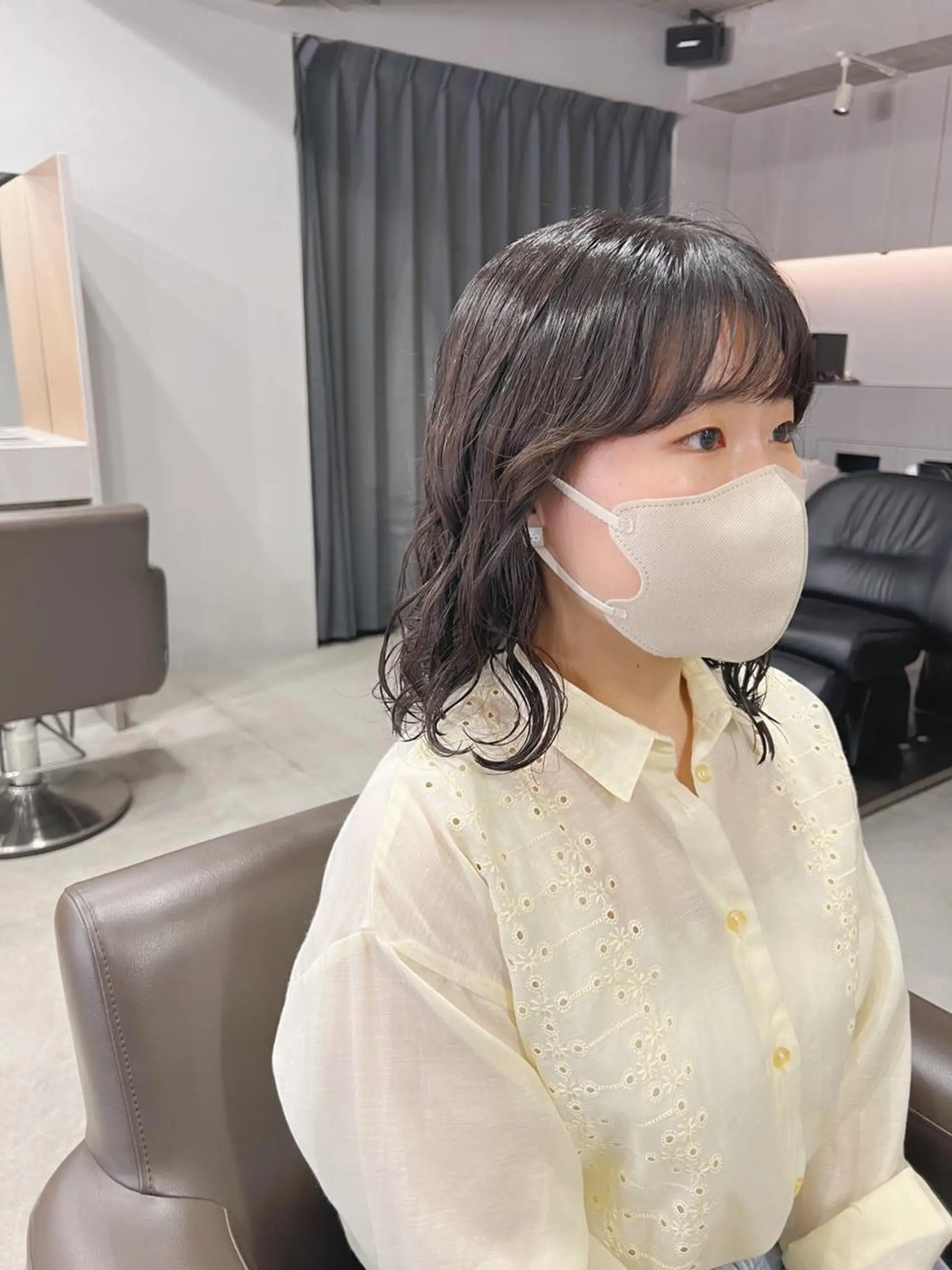 ミディアム パーマ ボブパーマコテ巻き風 パーマNo1深江秀平のヘアスタイル