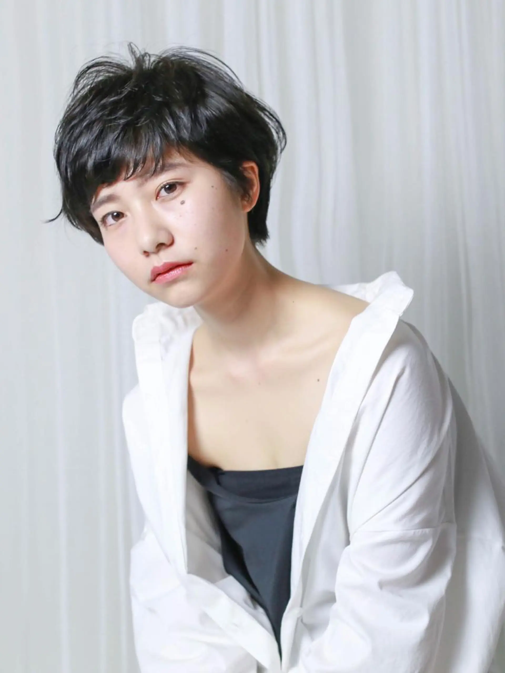 ショート 横井伴典　矢場町 メンズパーマ/カットのヘアスタイル