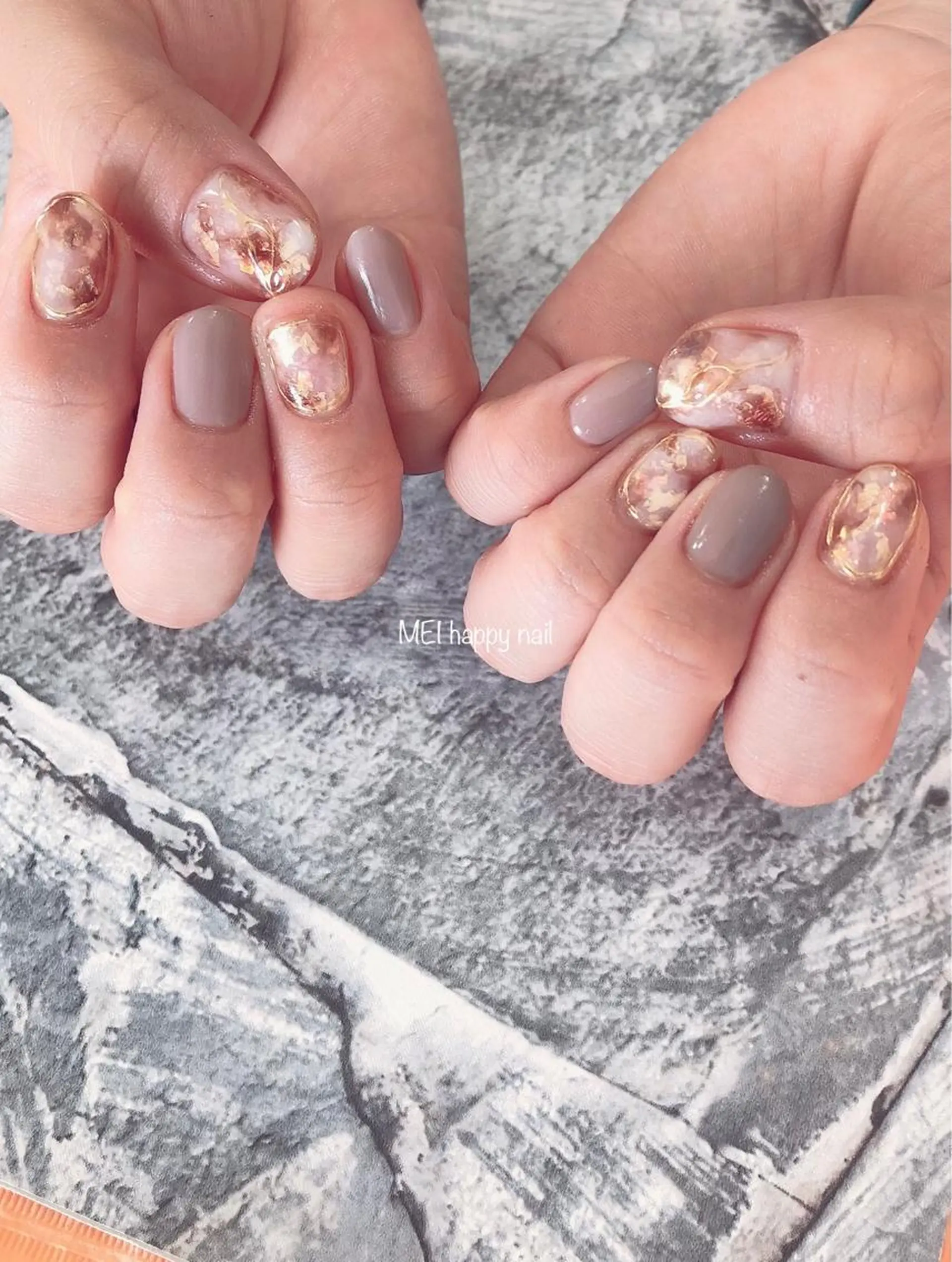 ネイル 北浦和 自爪育成ケアのネイルデザイン