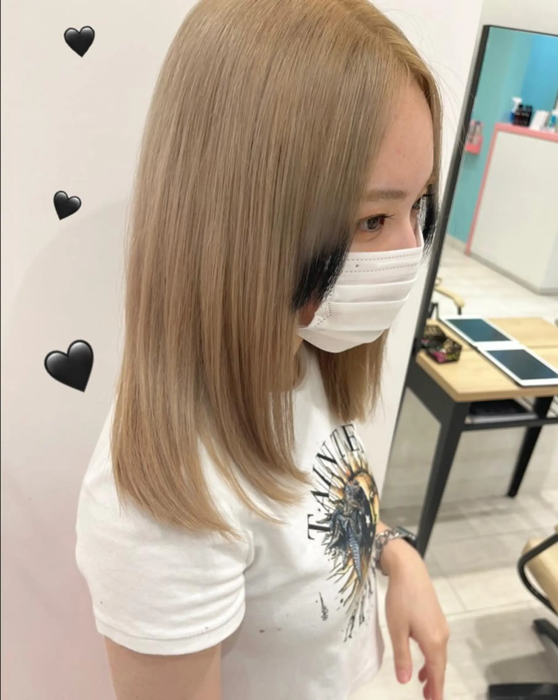ミディアム カラー ブリーチ ヘアカラー トリートメント EMANON新宿東口所属・新宿駅近♡個室 ♡関口三都季🌜のヘアスタイル