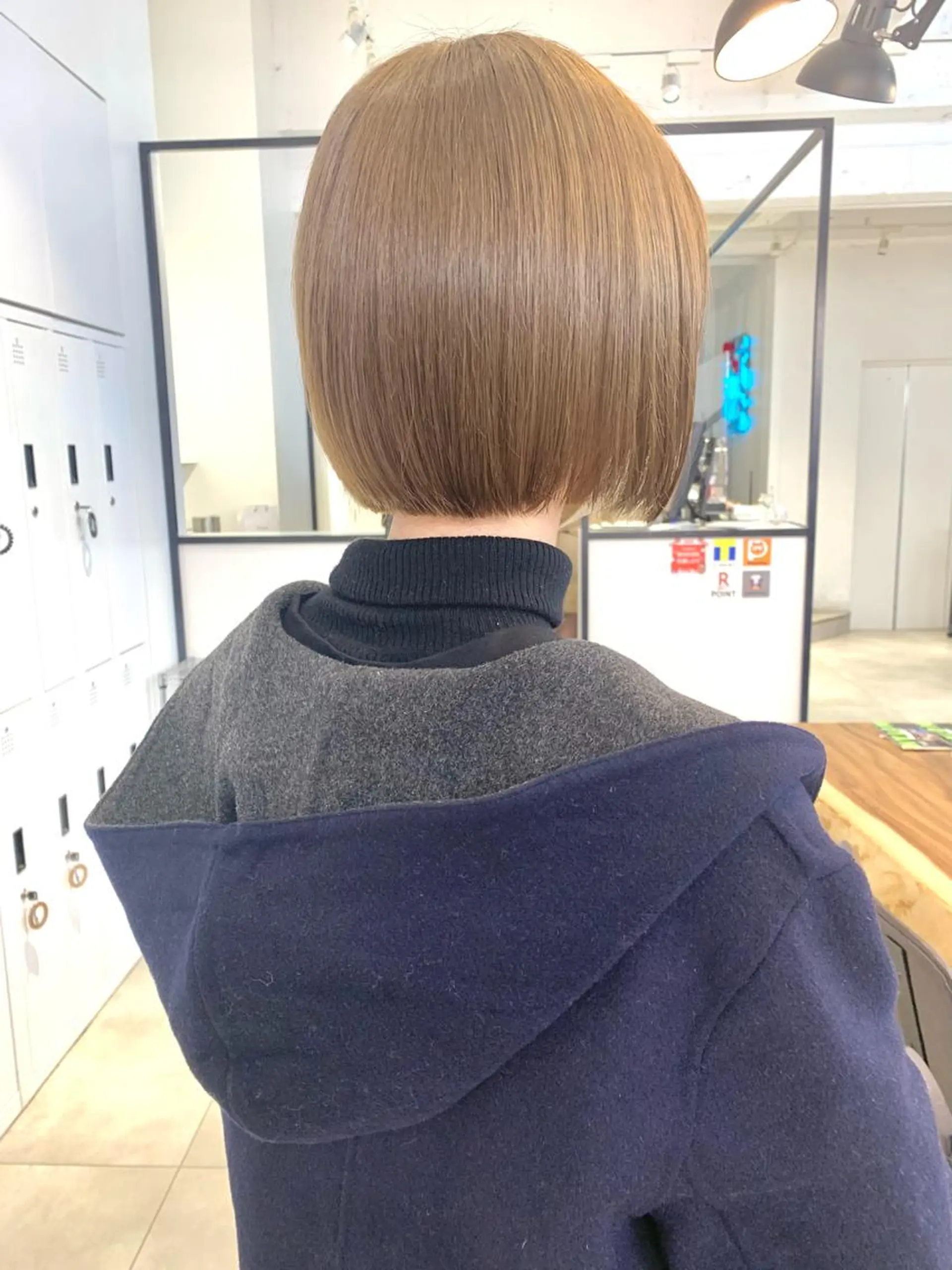 カラー ベージュカラー ボブ Kureha/ネイル トレンドヘアのヘアスタイル