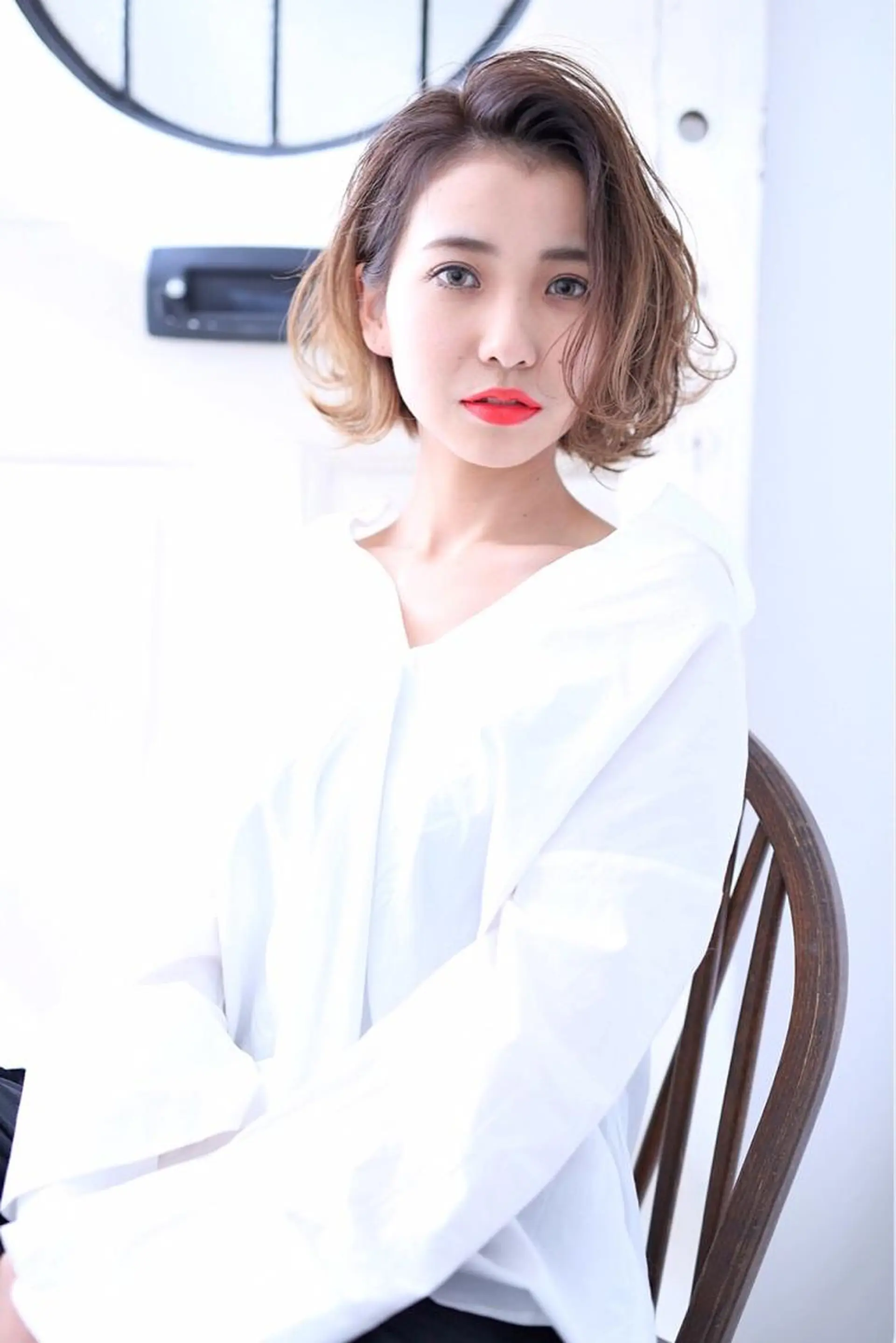 カラー レイヤーカット 早崎太生のヘアスタイル