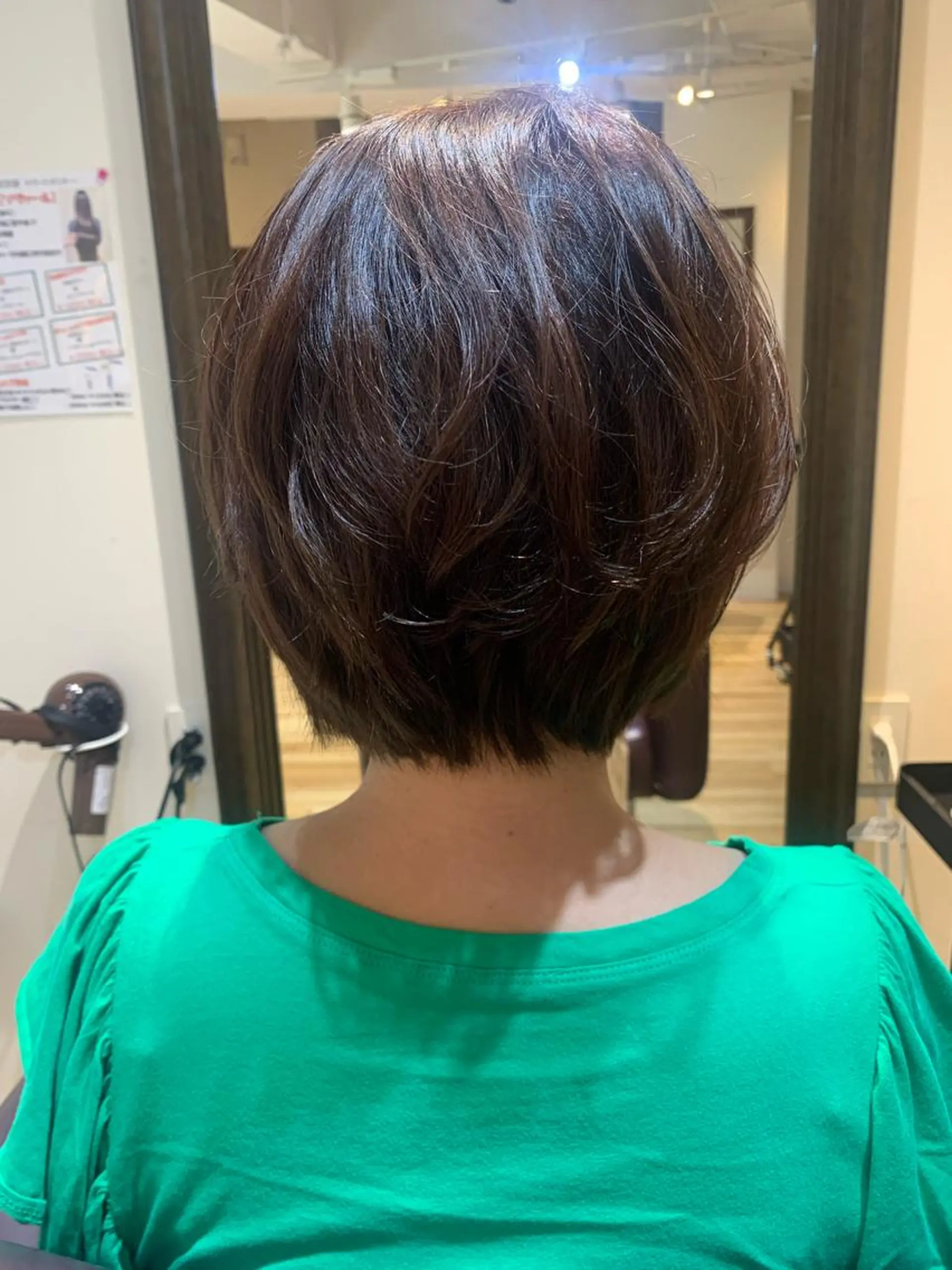 ショート カラー ヘアアレンジ メンズ キッズ テラコッタ 顔周りカット レイヤーカット ショートヘア ORGA所属・飯塚 朋代のヘアスタイル