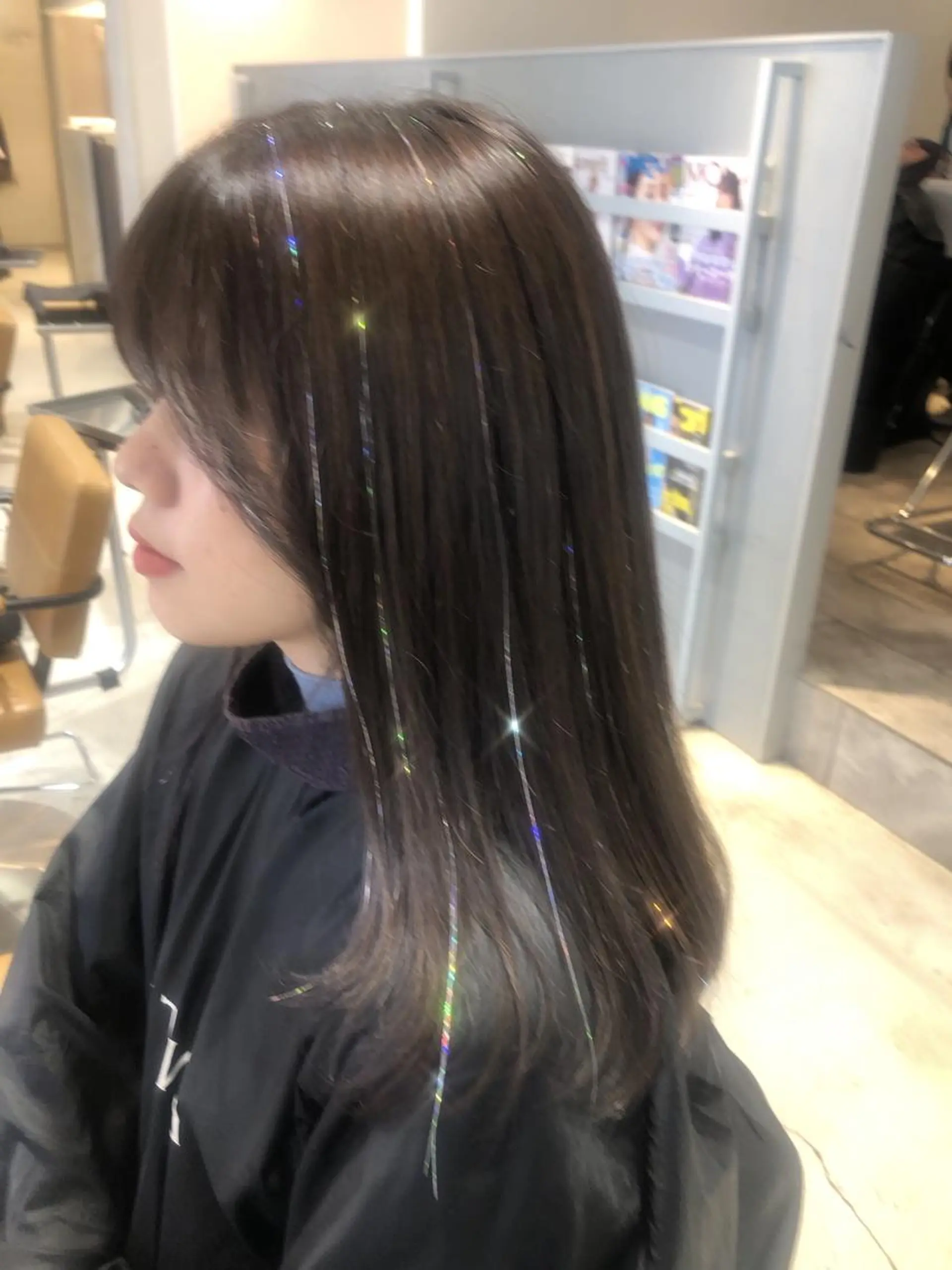 ロング カラー シルバー ヘアカラー ORIKA 美容室のヘアスタイル