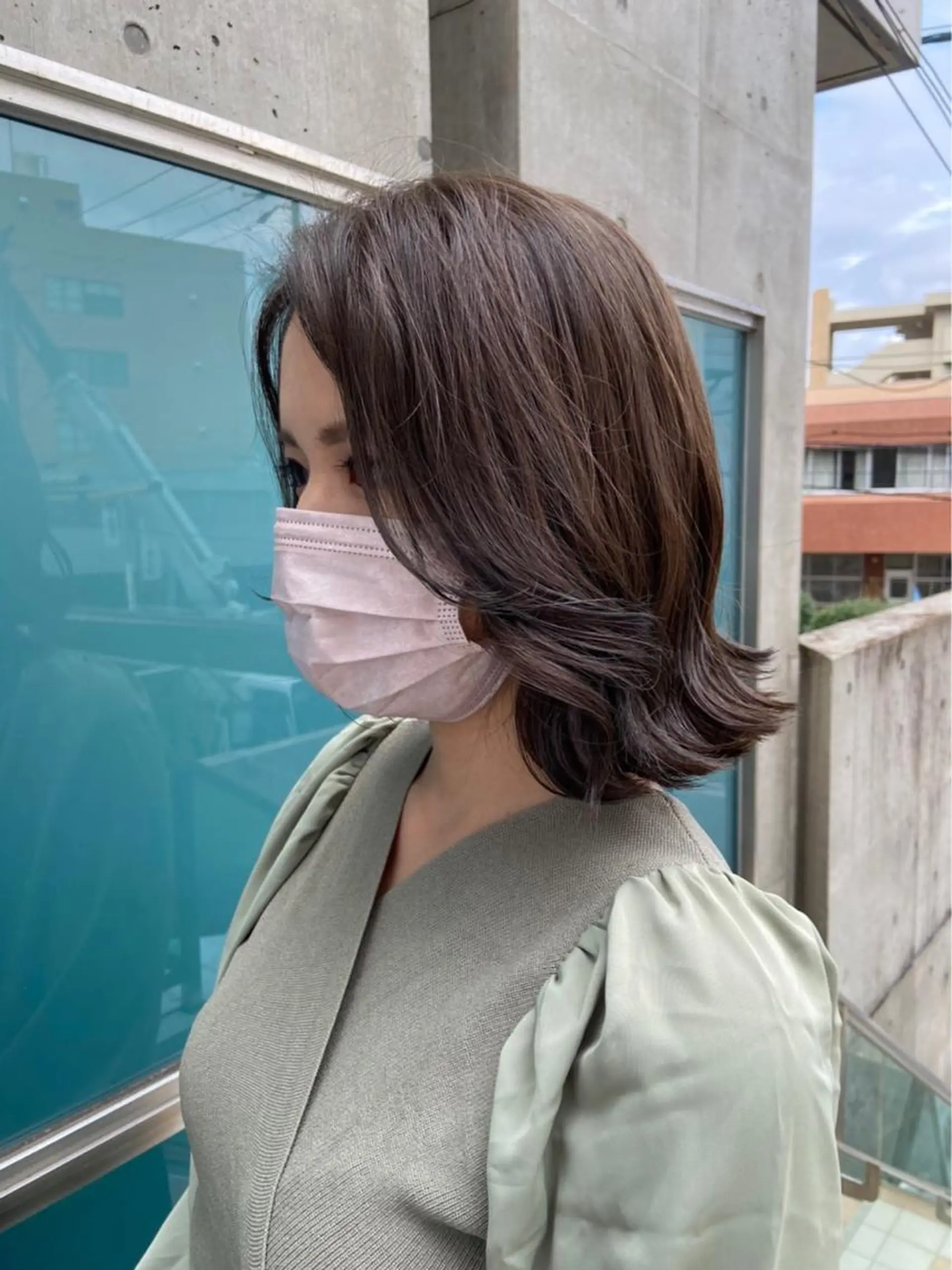 ショート カラー 韓国レイヤー/髪質 改善/縮毛🤍吉田のヘアスタイル