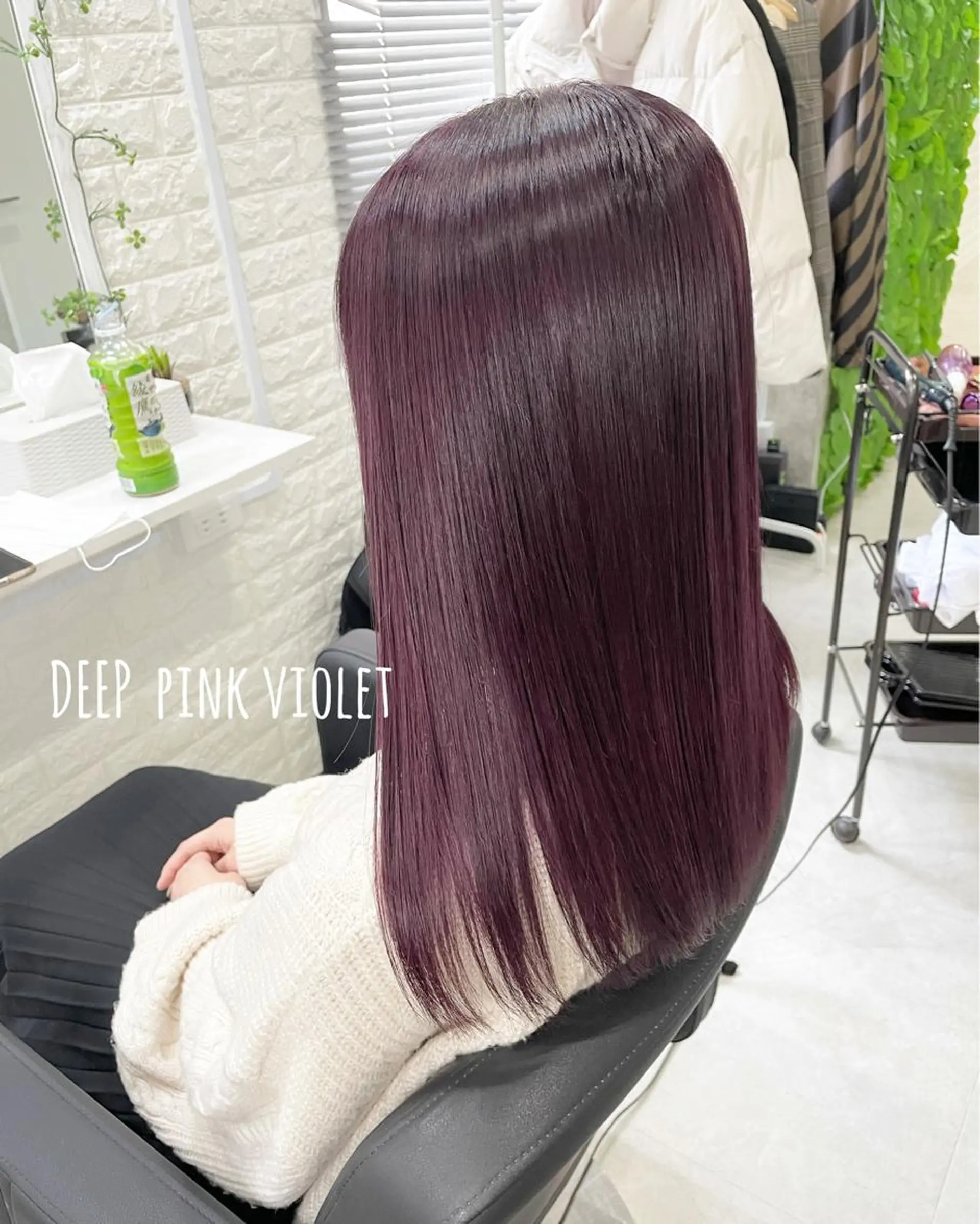 ミディアム カラー ピンクカラー バイオレットカラー ヘアカラー トリートメント Nino（ニーノ）所属・にしき さんのヘアスタイル