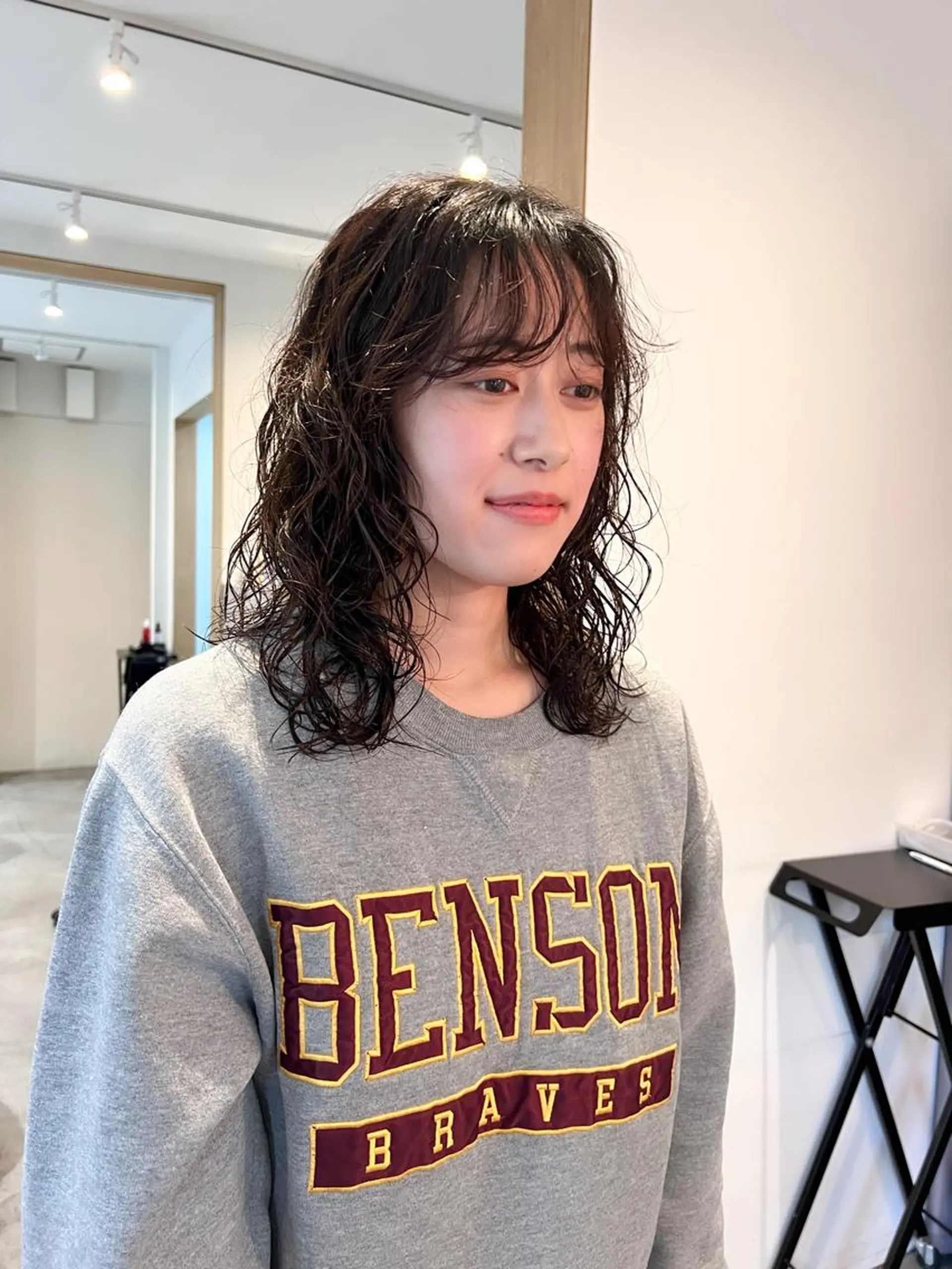 ミディアム パーマ カット パーマ ミディアムパーマ /癖毛パーマのヘアスタイル