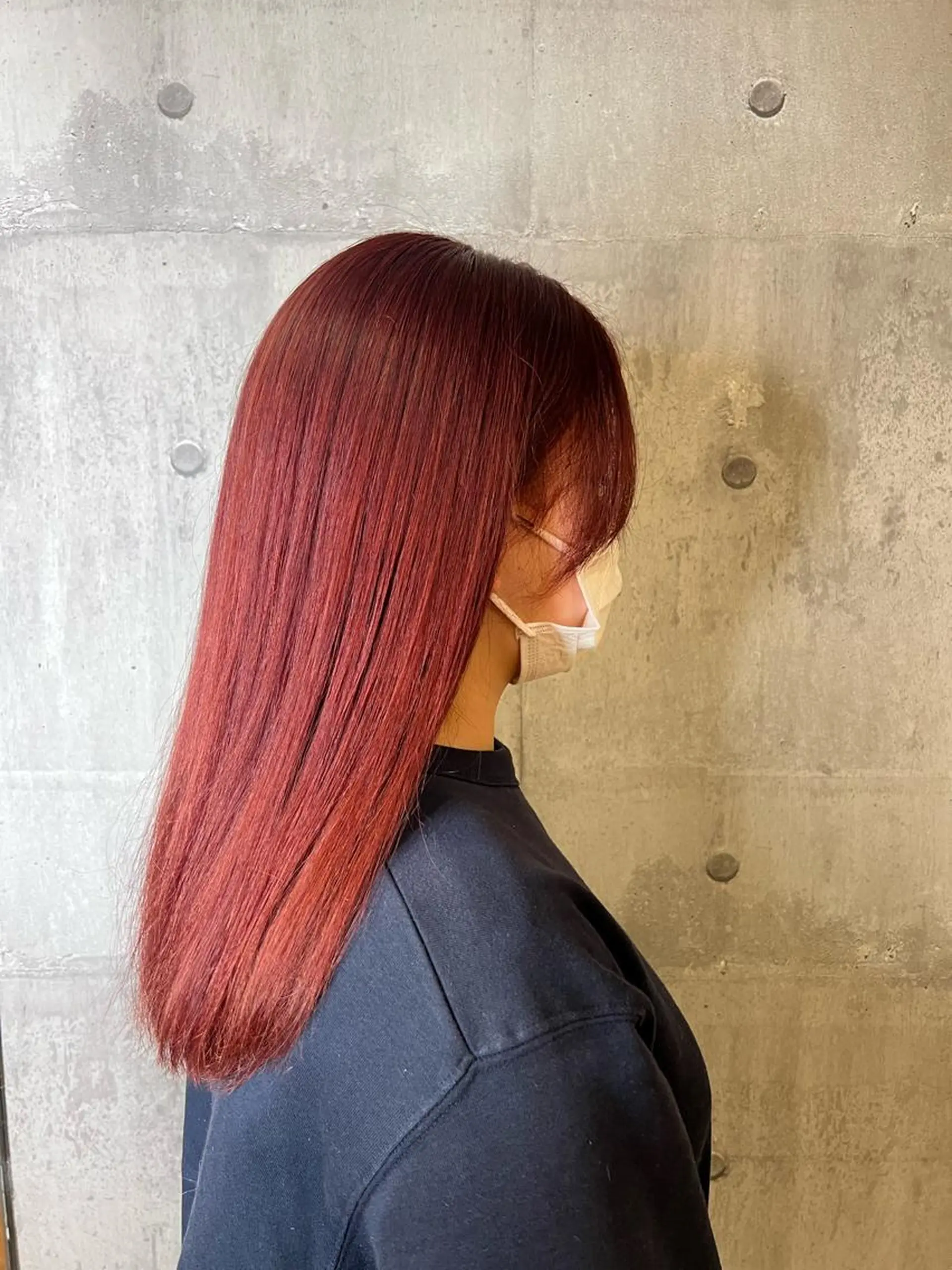 セミロング カラー 顔周りレイヤー カット❄️石川瑠青のヘアスタイル