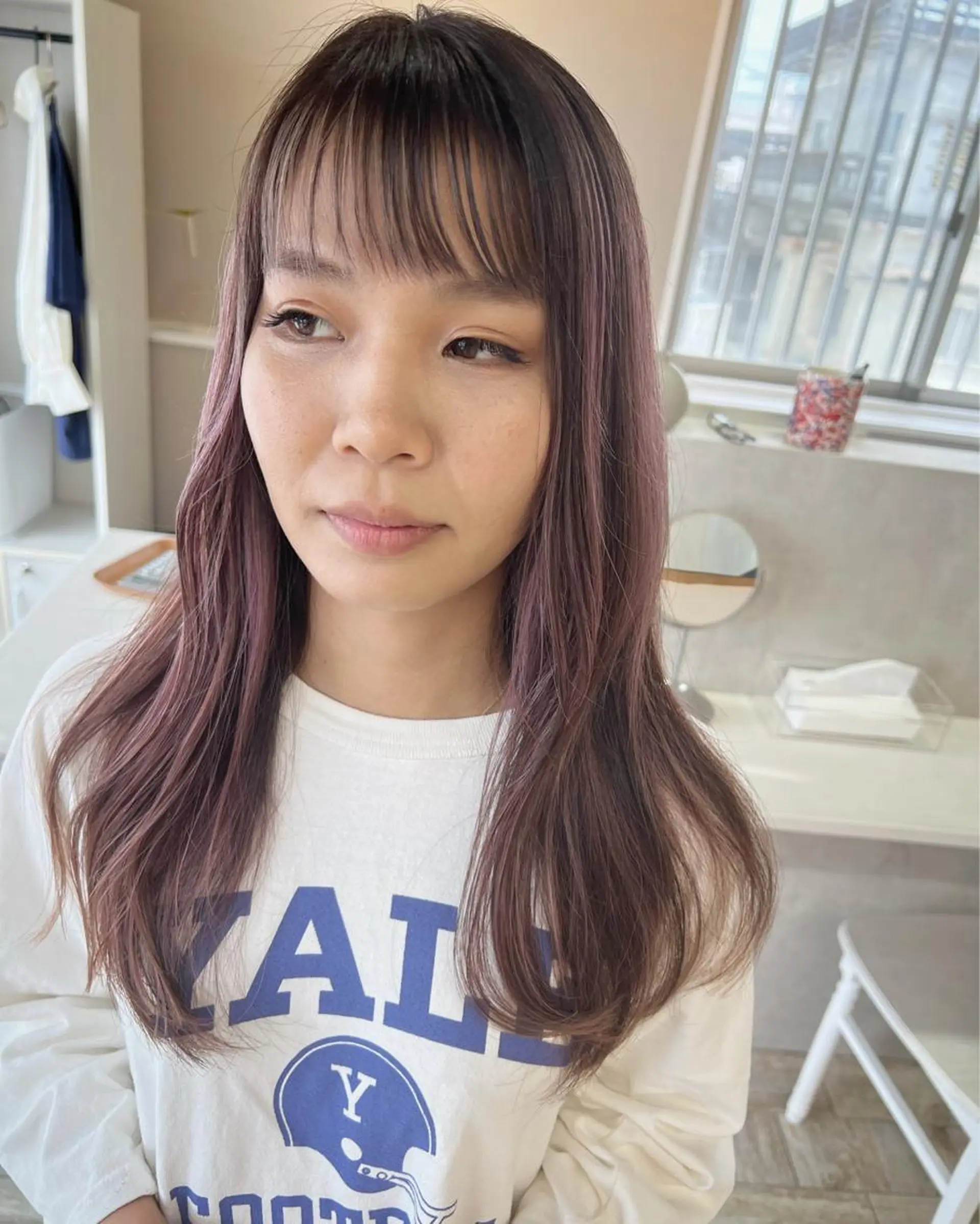 ロング カラー テトネ タカシのヘアスタイル