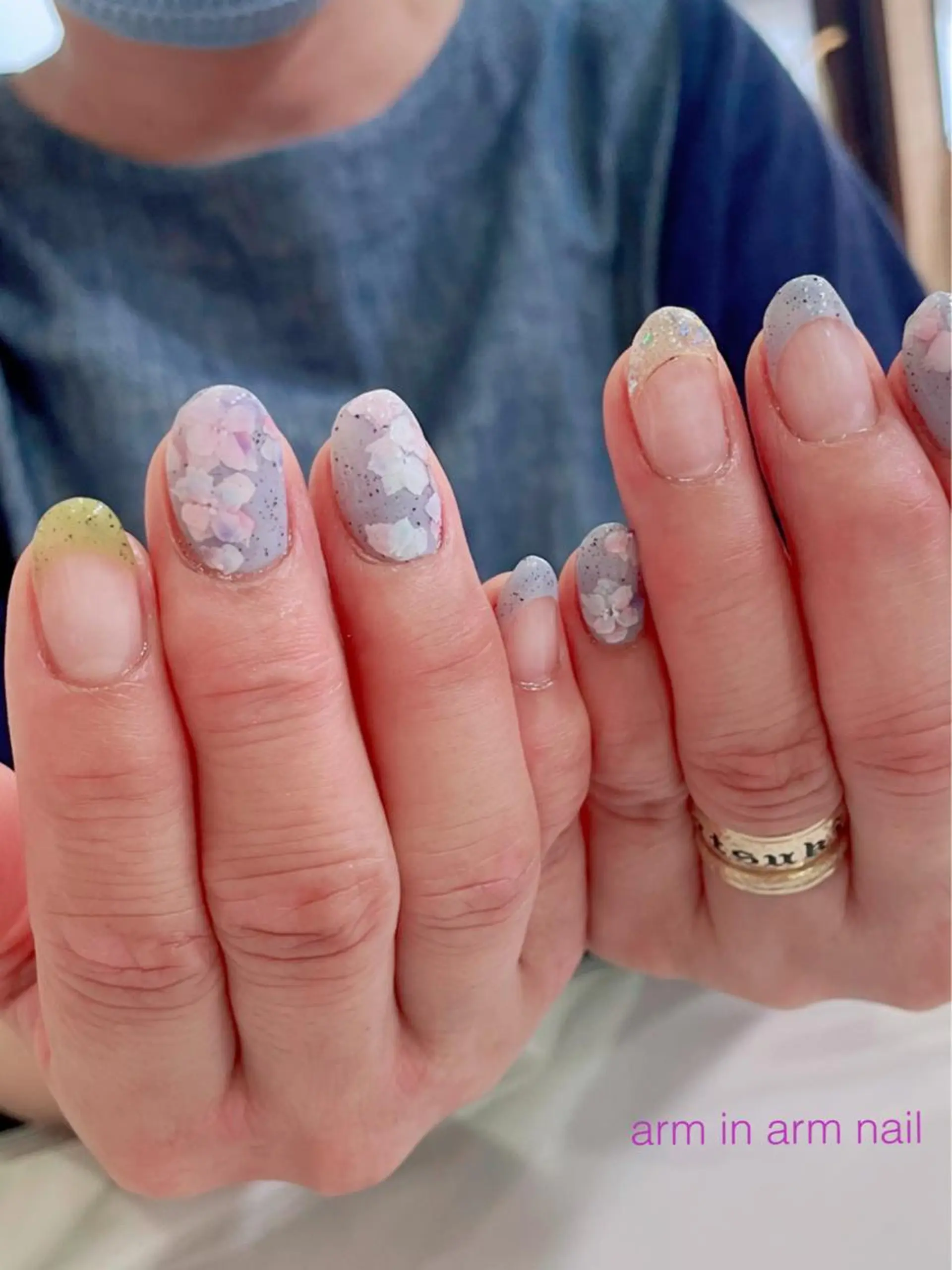 ネイル arm in arm ︎✿Yamamotoのマツエク・マツパデザイン