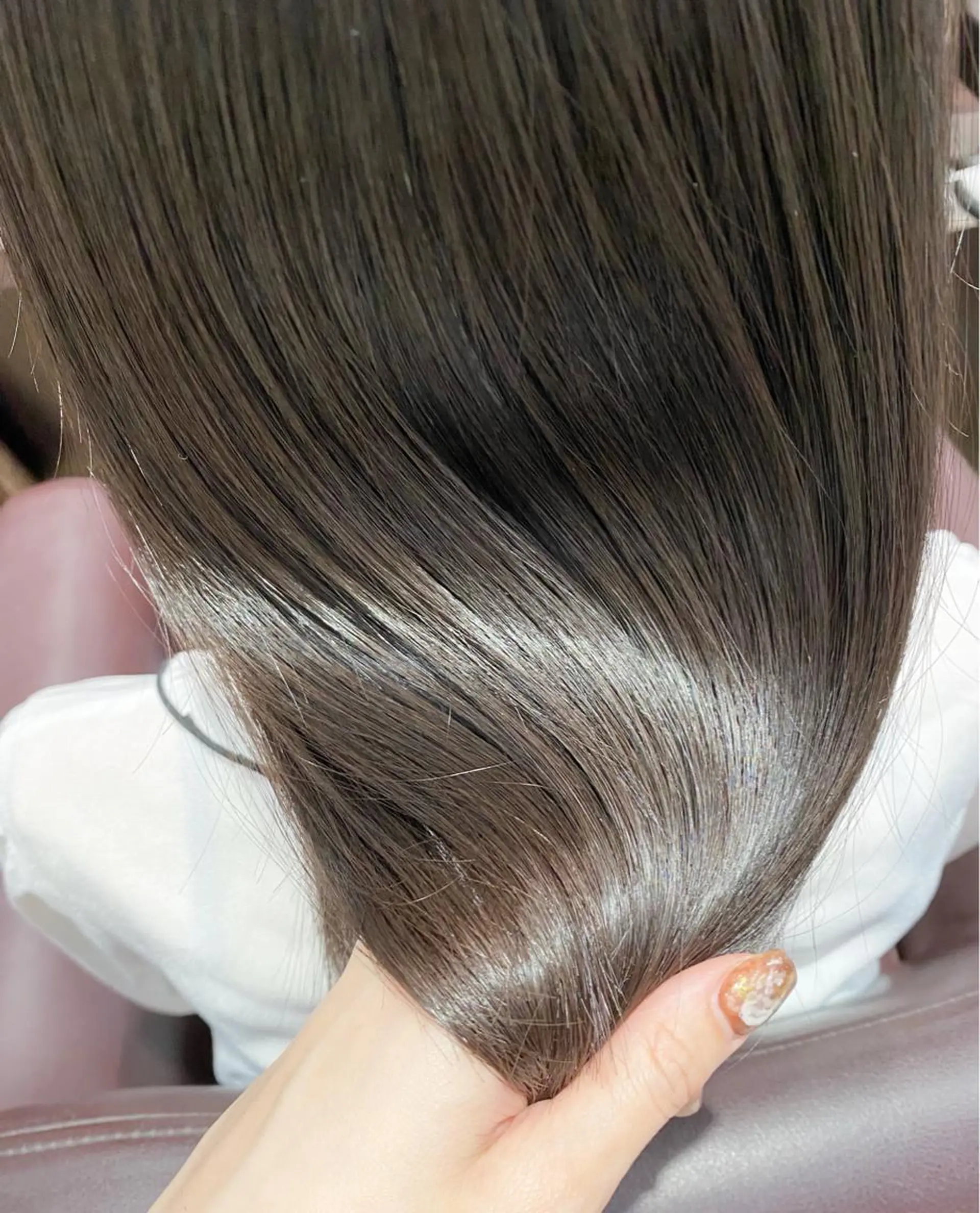 セミロング カラー ブラウンカラー 髪質改善 トリートメント ヘアカラー 似合わせ提案サラ艶♡ 彩華のヘアスタイル