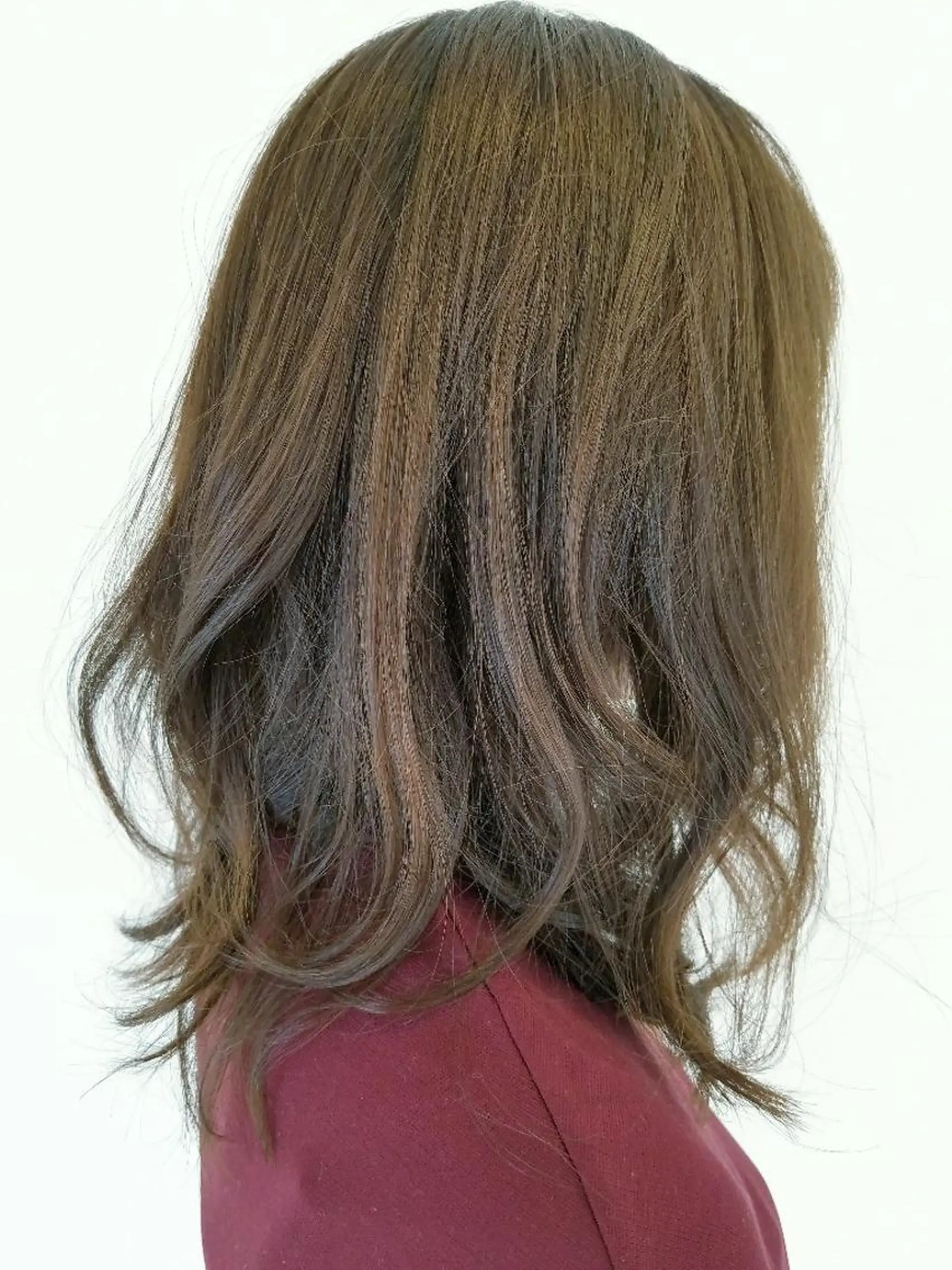 ミディアム カラー ブラウンカラー オリーブブラウン 髪質改善/ハイライト 小林秀樹のヘアスタイル