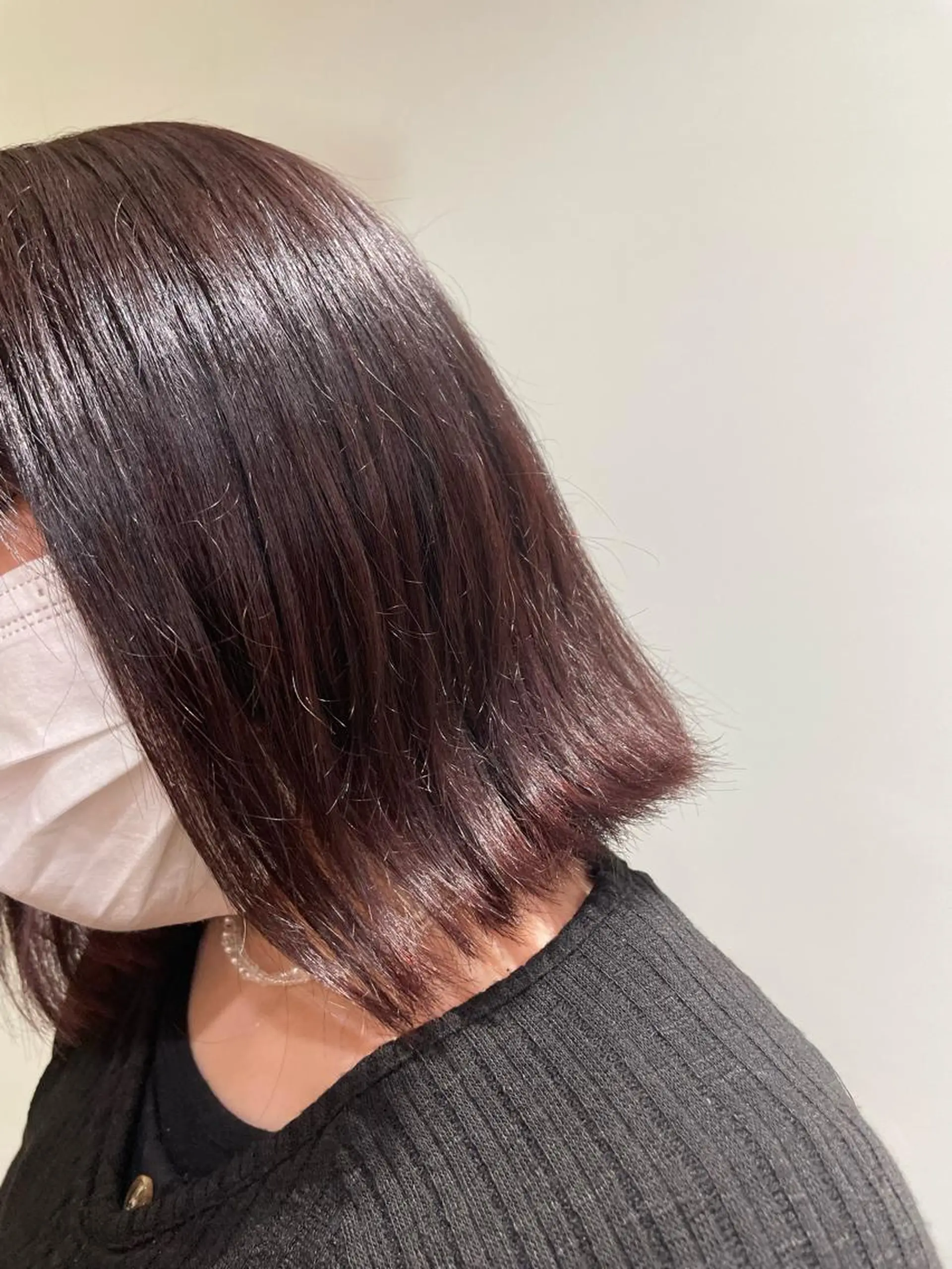 ミディアム カラー 井上 ほのかのヘアスタイル