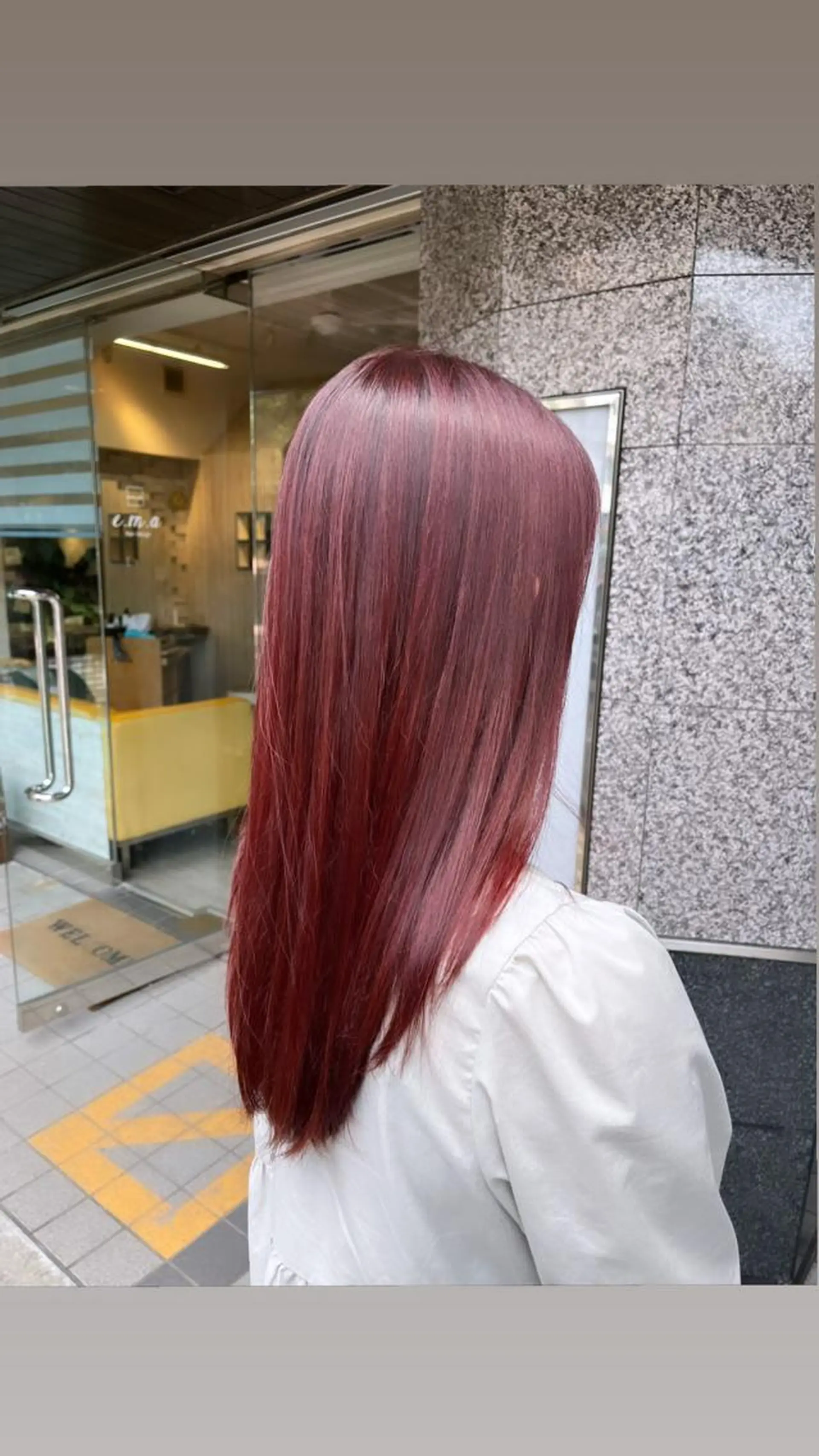 ロング カラー ピンクカラー IMARI /のヘアスタイル