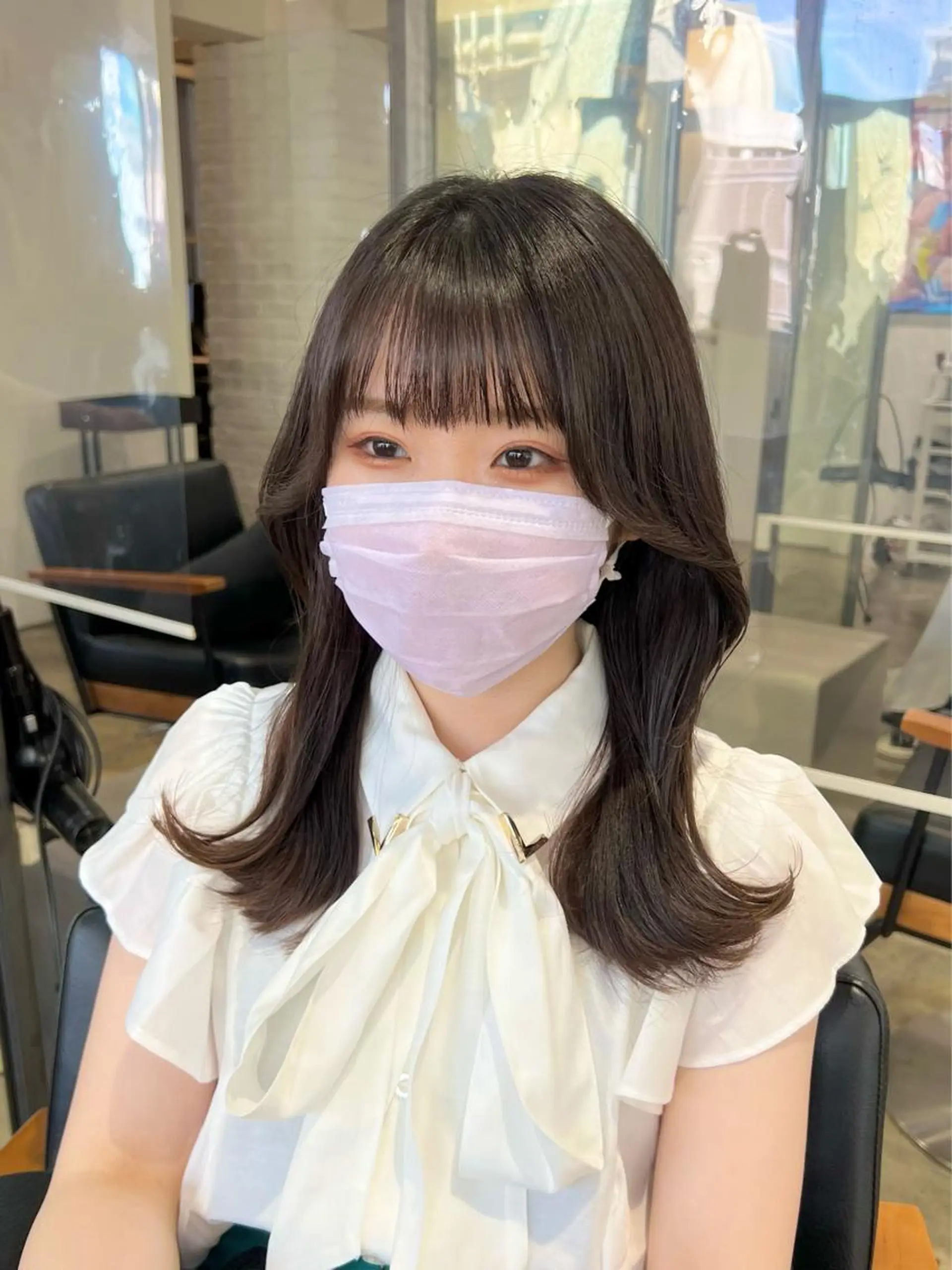 セミロング くびれヘア 【韓国風くびれヘア】 joule小木曽輝のヘアスタイル