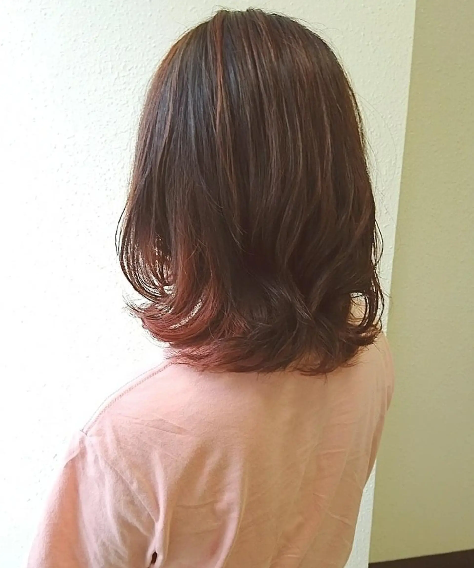 ミディアム カラー ハイライトカラー インナーカラー レッドカラー ハイライト ＊Cielo＊ 佐藤 幸世のヘアスタイル