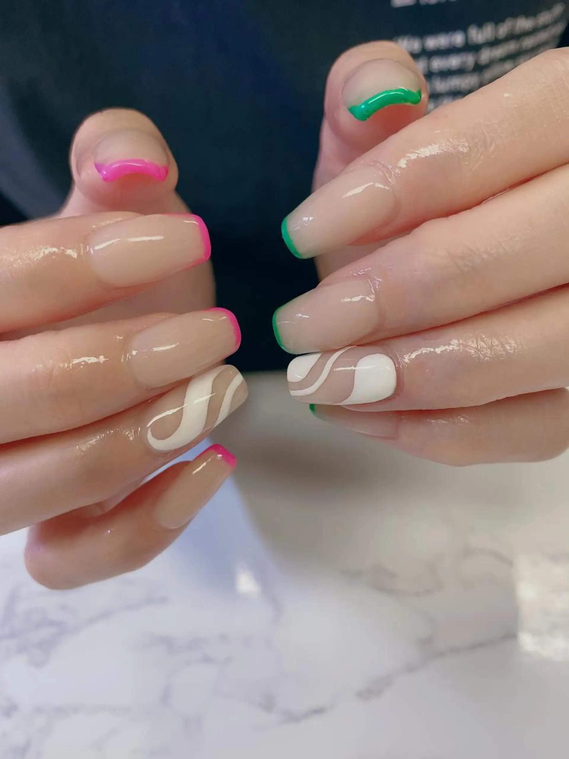 ミディアム ハンドネイル JNA認定講師🌸 RIEのネイルデザイン