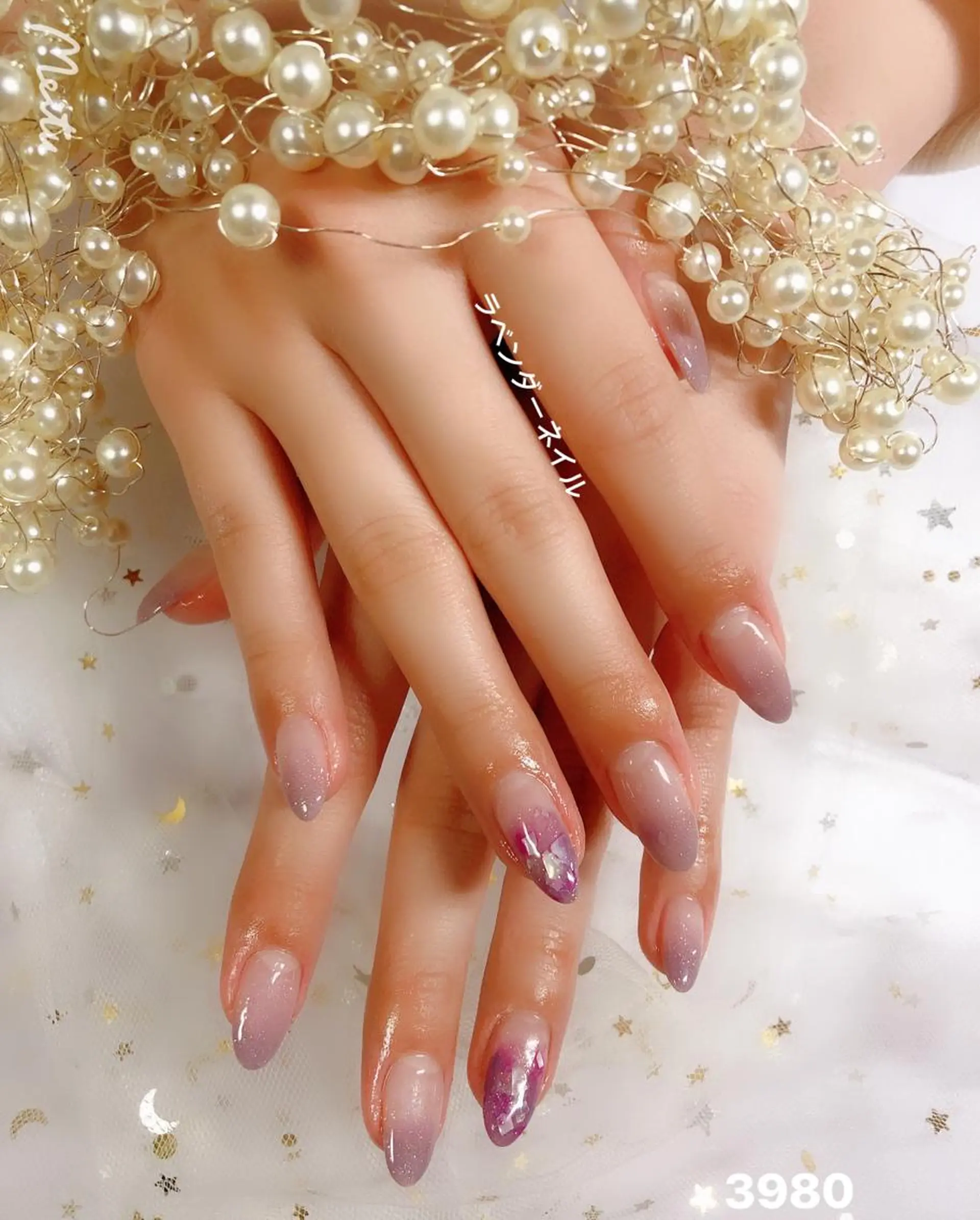 ネイル ラベンダー💖日暮里 ルル💖ネイルのネイルデザイン