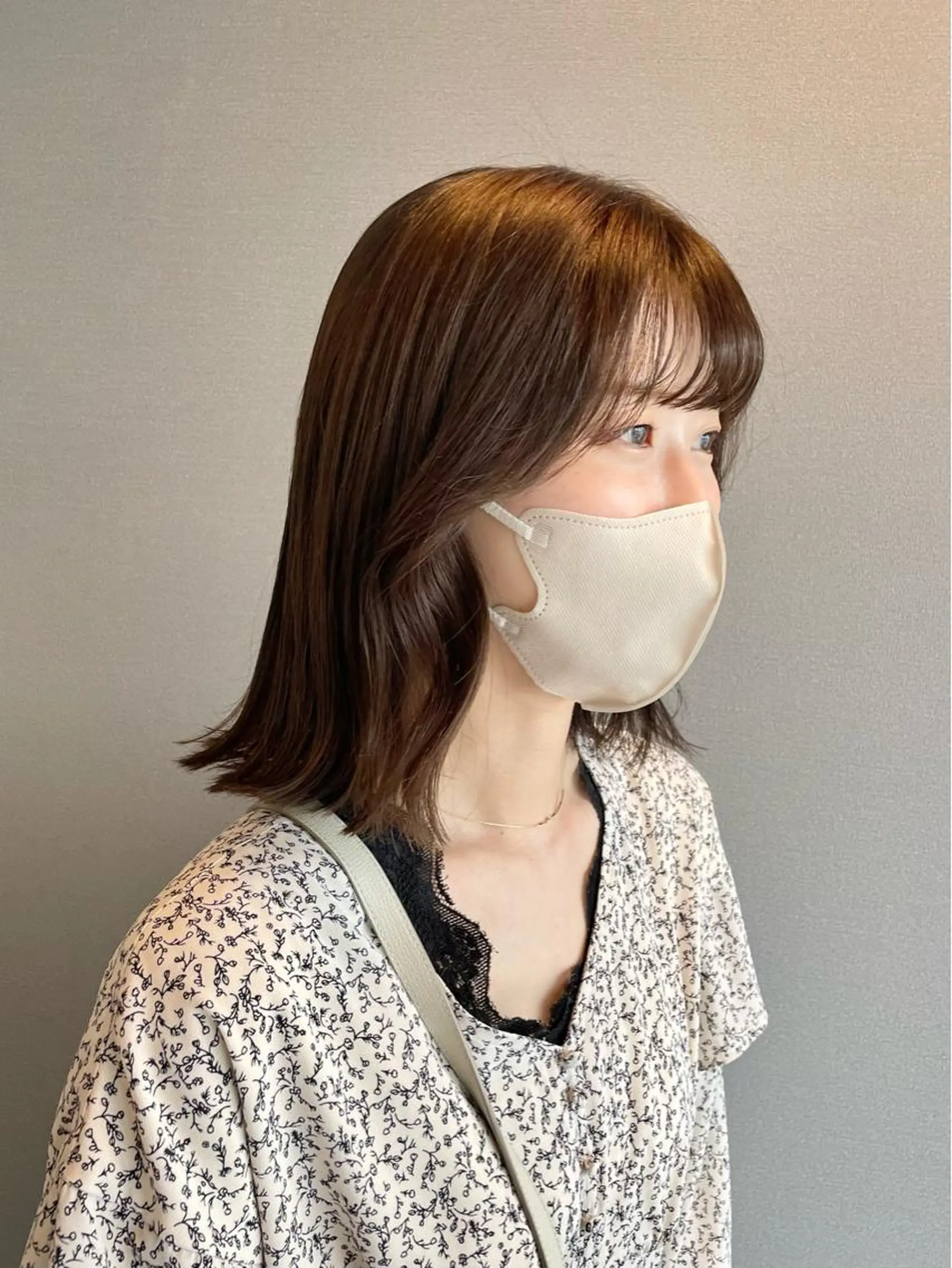 ミディアム カラー カット kitin  吉祥寺 山岸花のヘアスタイル