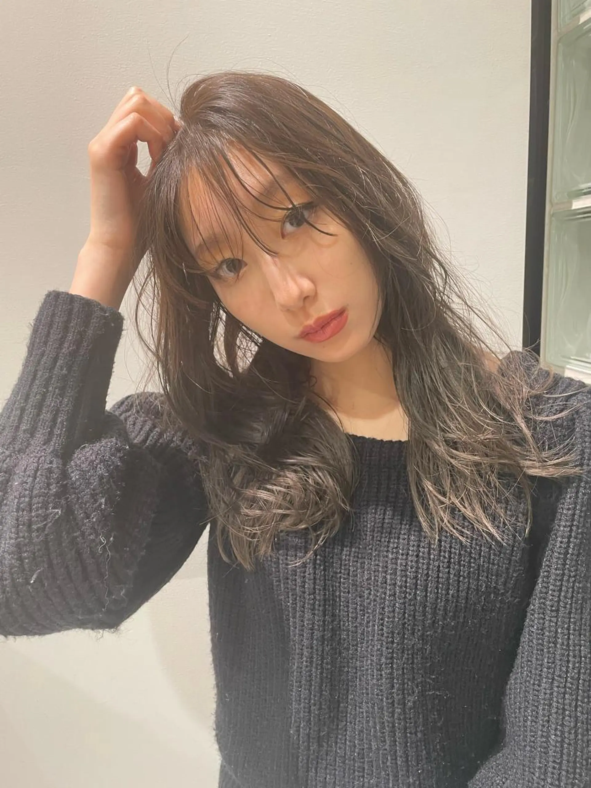 セミロング 髪質改善クロスパーマ モリオカ モエ💫のその他イメージ