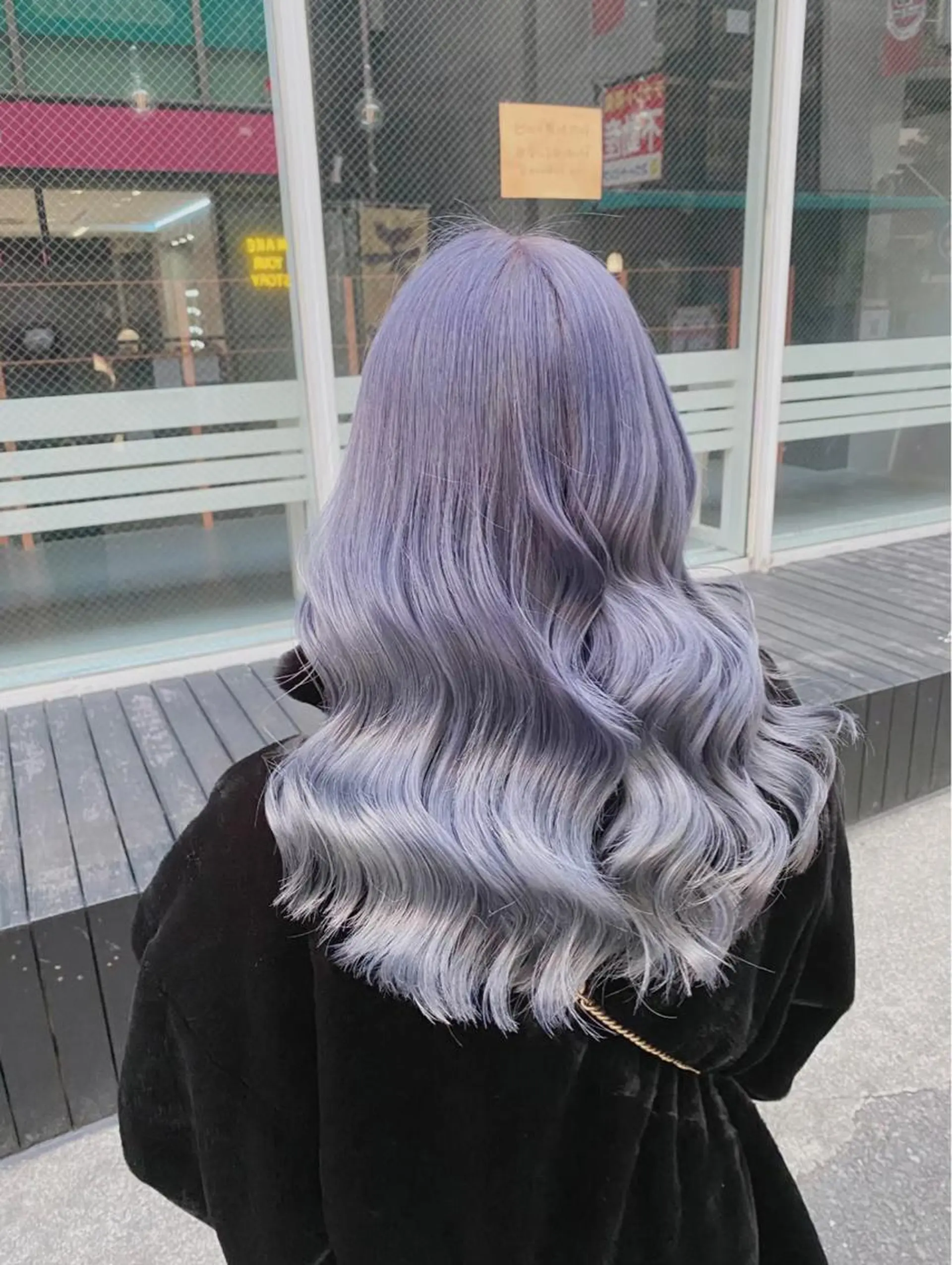 ロング カラー ヘアアレンジ アッシュ アッシュグレー アッシュグレージュ バレイヤージュ ミストバング カット 縮毛矯正 トリートメント 似合わせヘア💎 Ÿutóのヘアスタイル