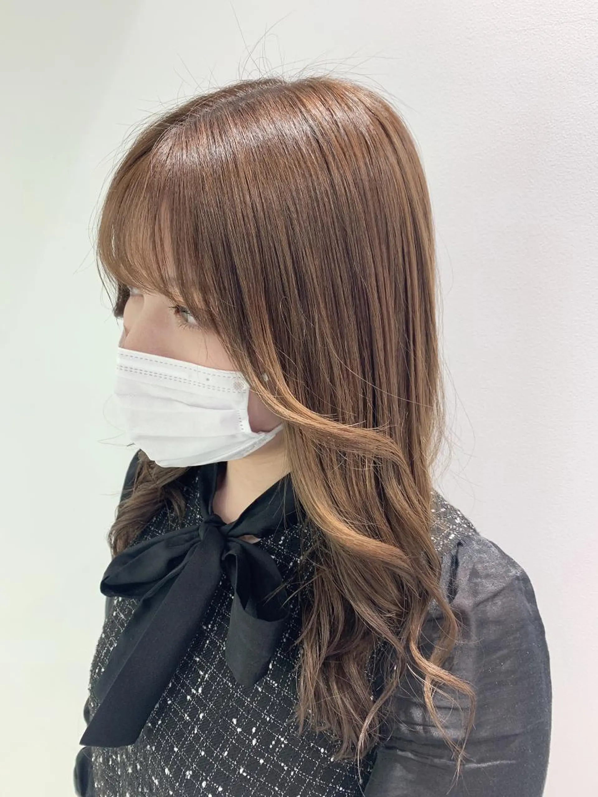 ショート カラー パーマ ヘアアレンジ ネイル マツエク・マツパ 韓国風ベージュ🤎 赤みなし🌿横浜🤎のヘアスタイル