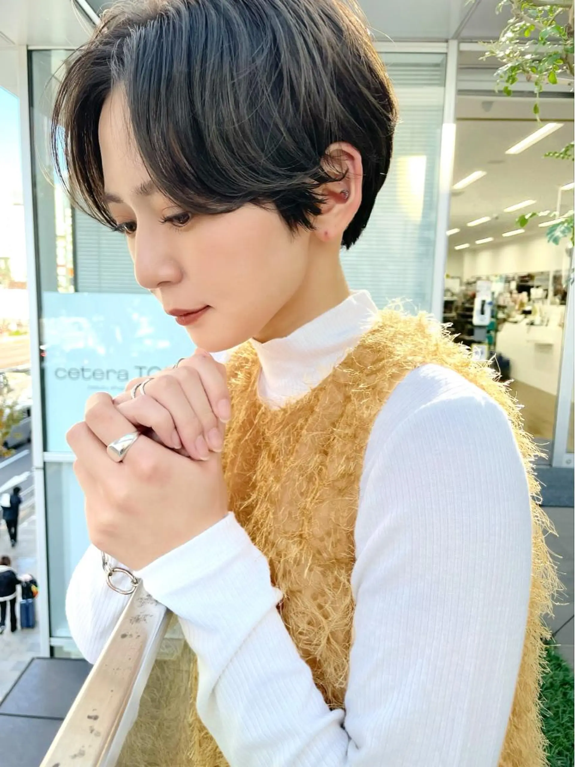 ショート ボブ ショートヘア カット 結べるレイヤーボブ くびれLady表参道のヘアスタイル