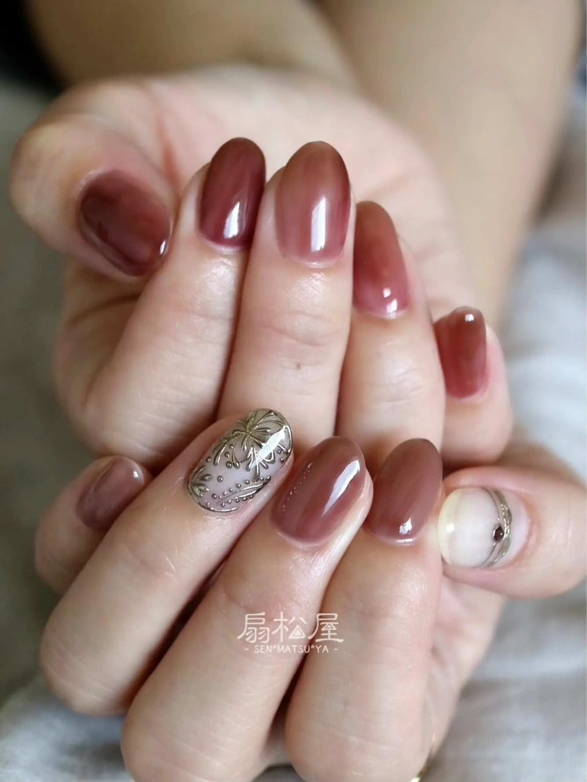 ネイル 扇松屋 marie.nのネイルデザイン