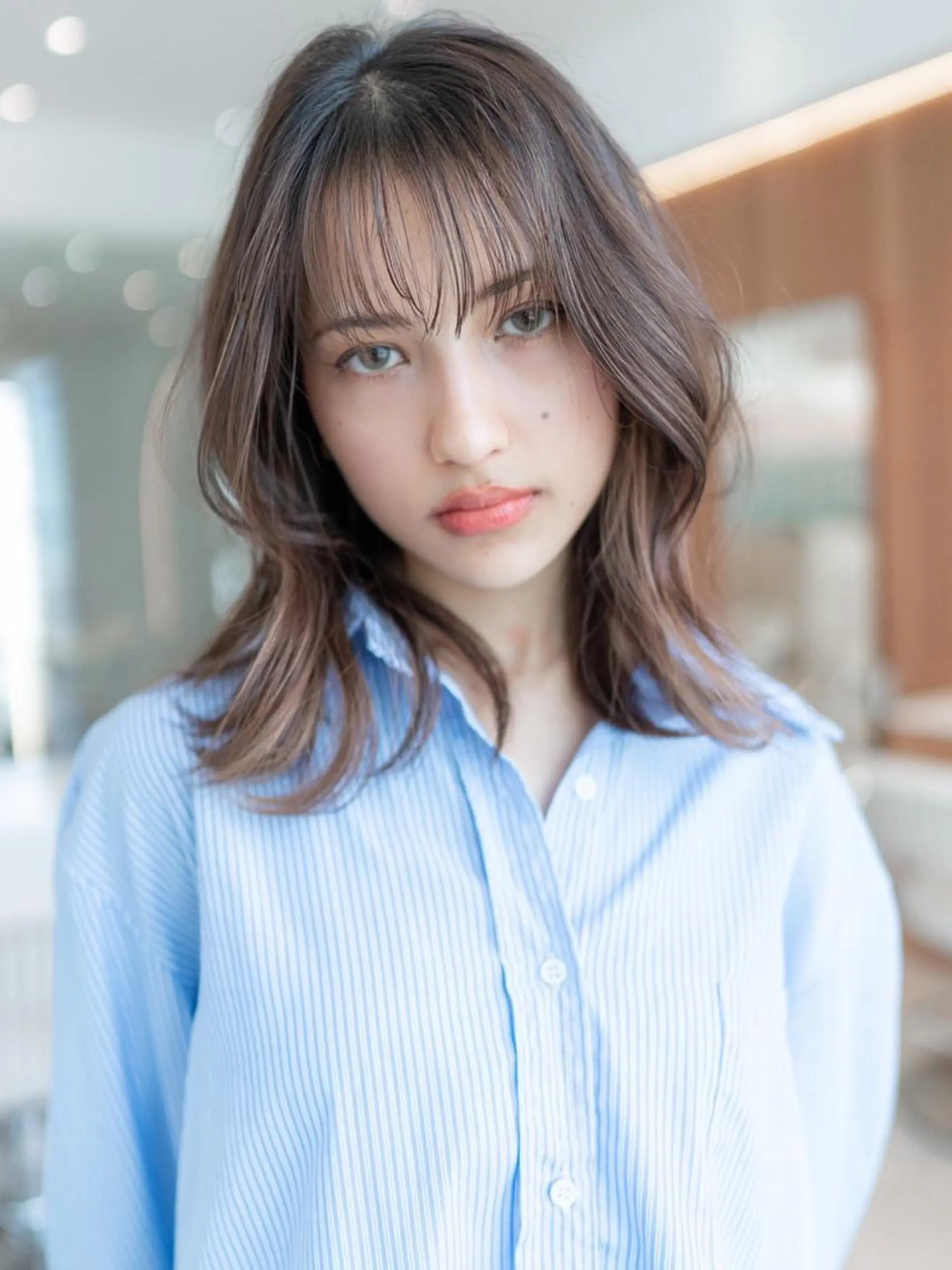 ミディアム カラー カット ヘアカラー トリートメント 🉐レイヤー/塩見 弘樹🉐渋谷のヘアスタイル