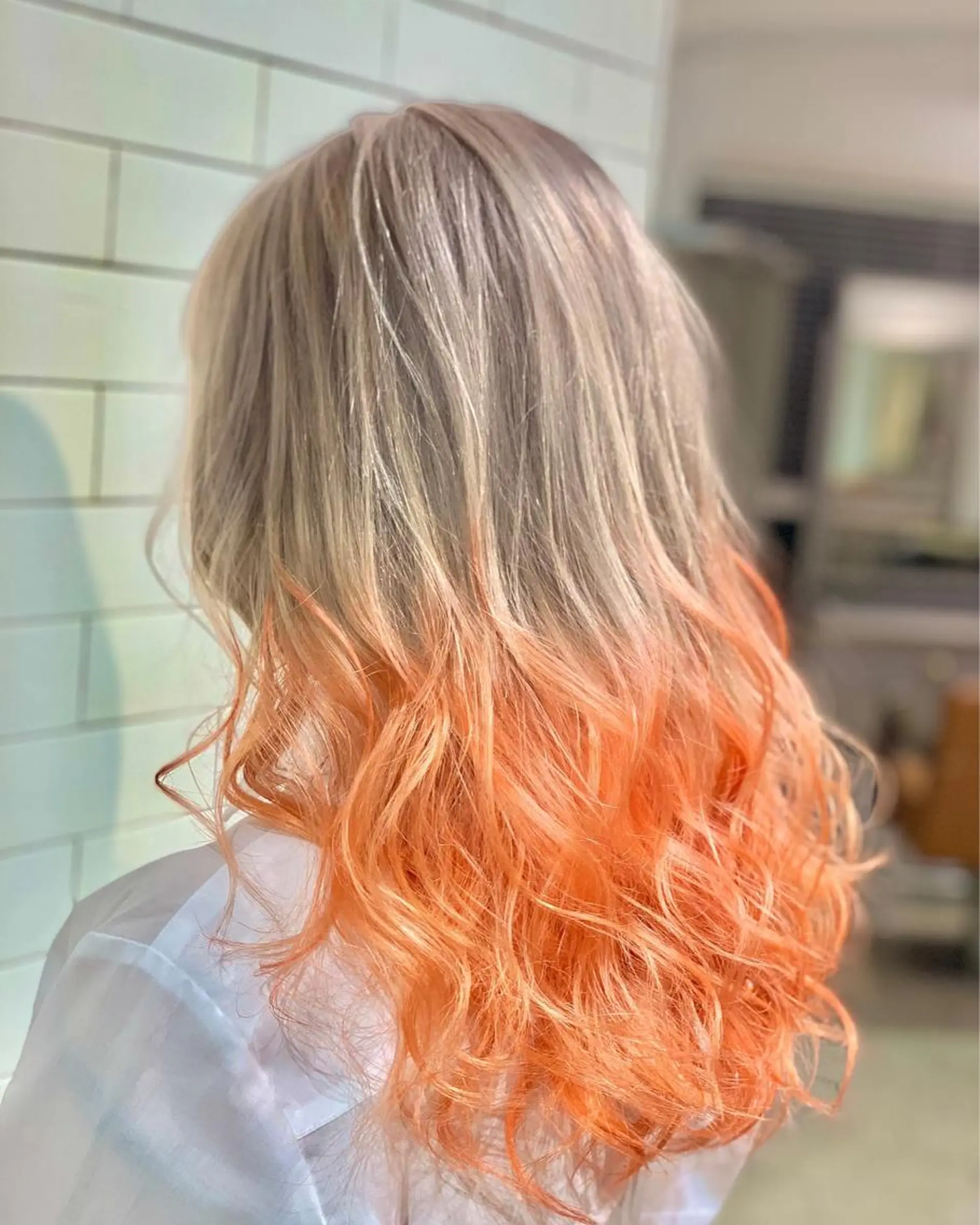 ミディアム カラー ヘアアレンジ ベージュカラー ブリーチ ケアブリーチ ダブルカラー グラデーションカラー ヘアカラー トリートメント 髪質改善×ハイトーン 中田啄也のヘアスタイル