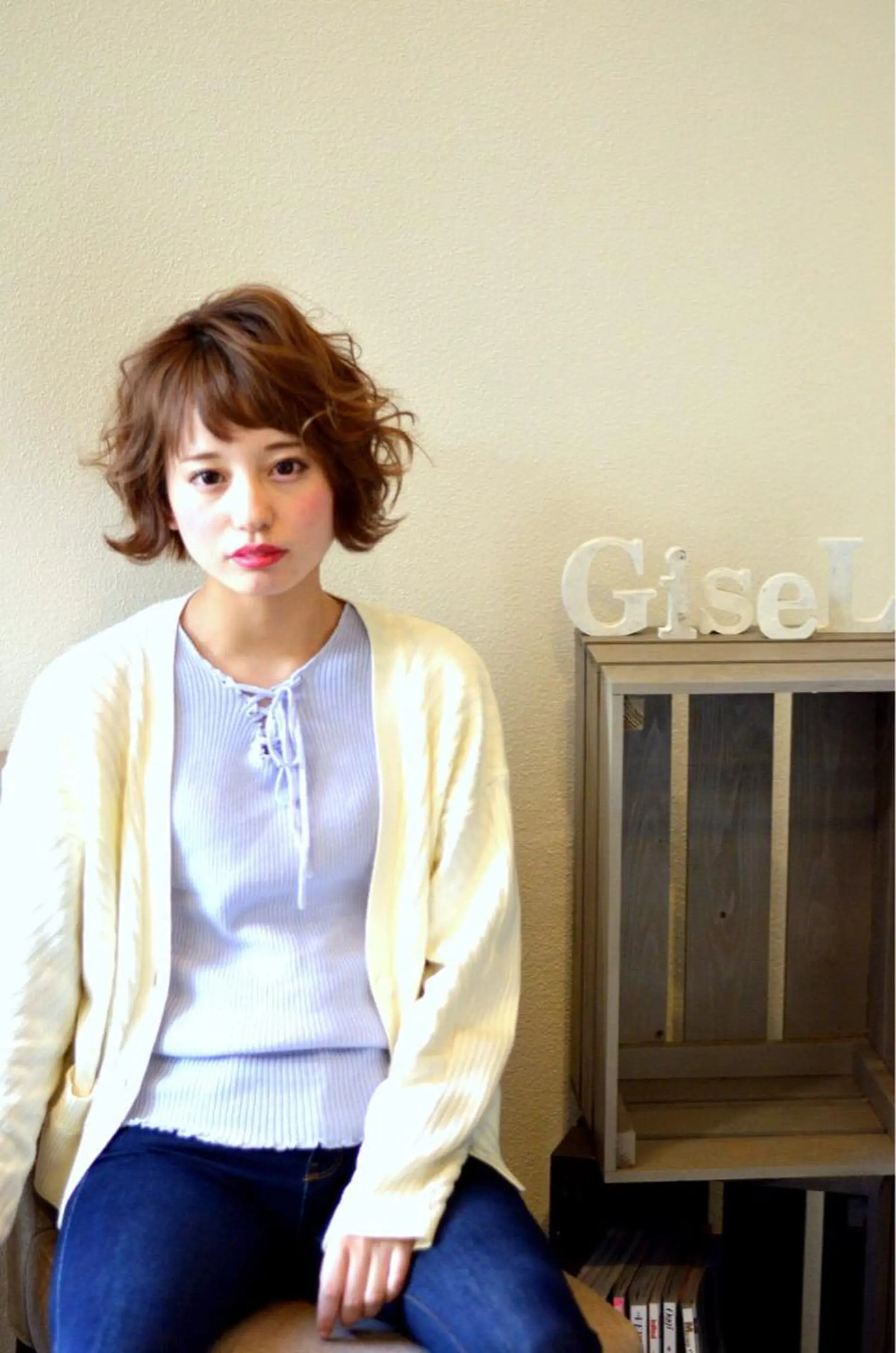 ショート ヘアアレンジ ショートヘア GiseL天神カラー 髪質改善/ブリーチのヘアスタイル