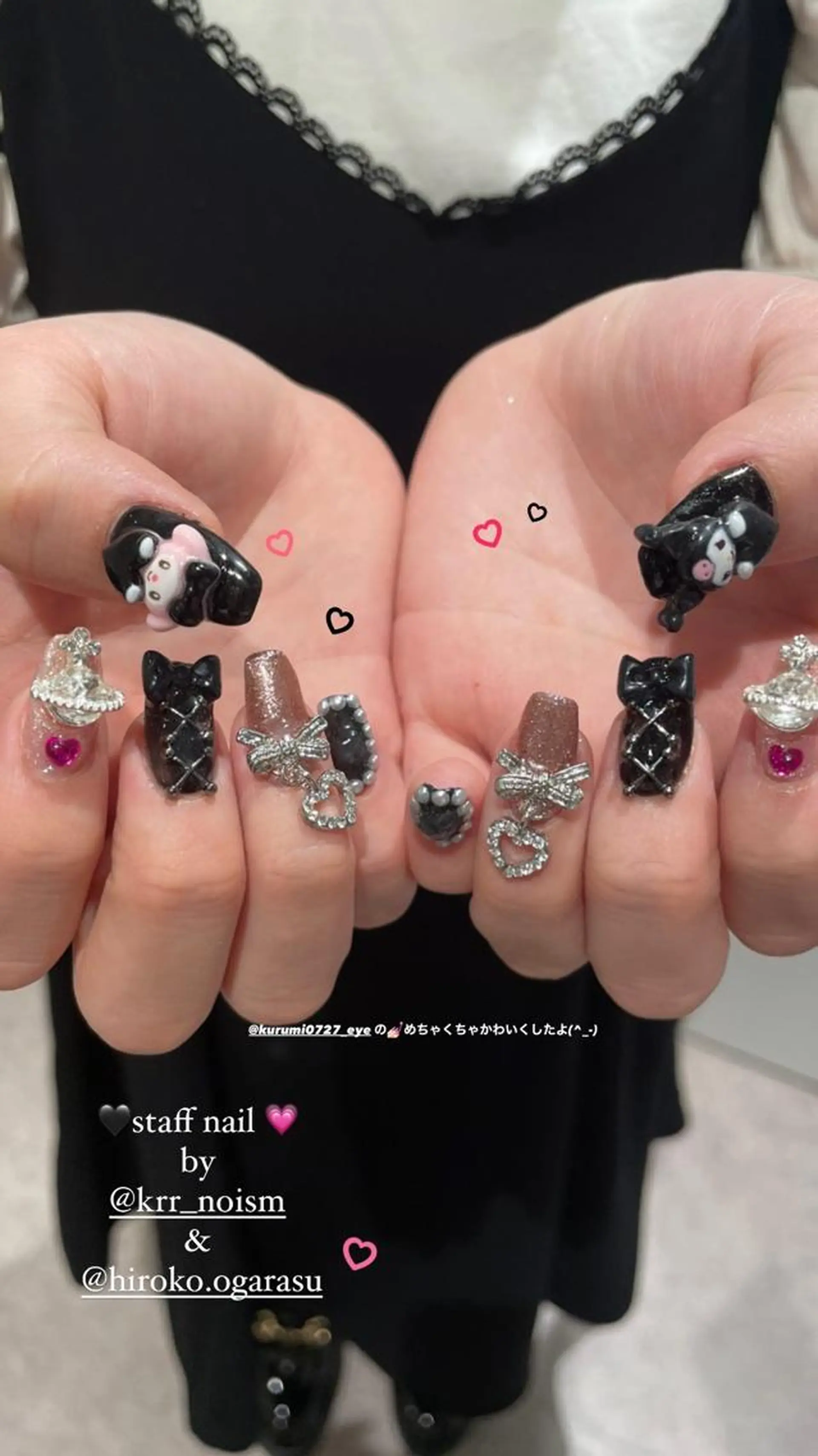 ネイル ハンドネイル 束感まつ毛/ネイル/ LED♥KIRARAのマツエク・マツパデザイン