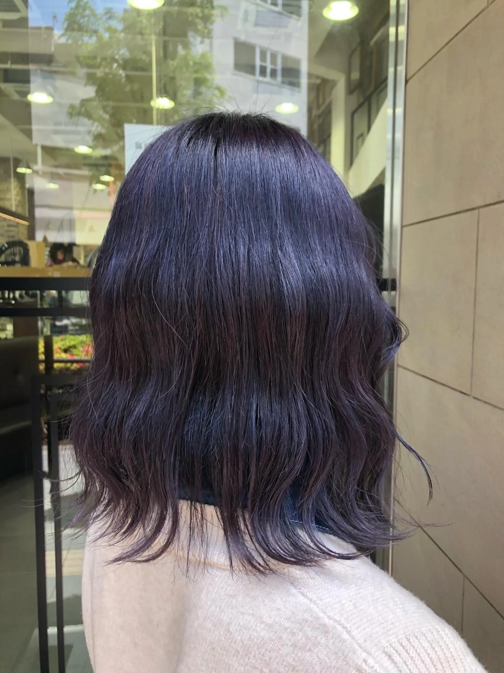 ミディアム カラー グレージュ ラベンダーカラー ラベンダーグレージュ ラベンダーグレー 艶髪カラー🫧 髪質改善🪽萩原のヘアスタイル