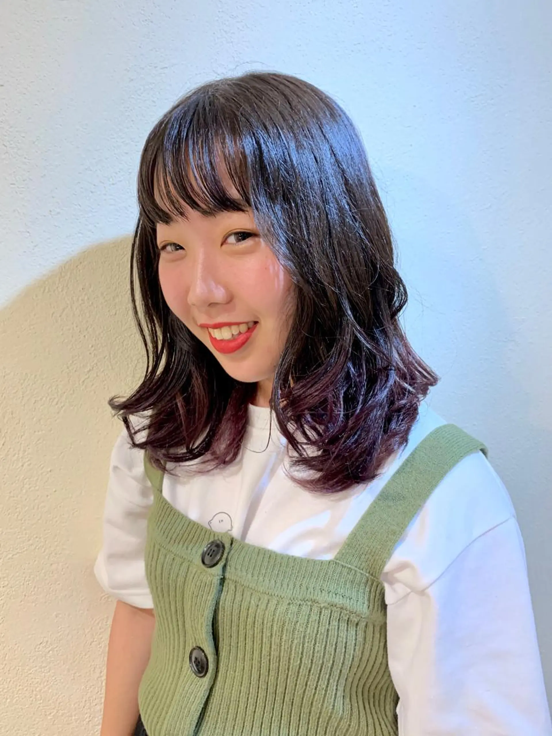 ミディアム 小杉輝/ショート /艶カラー✨のヘアスタイル