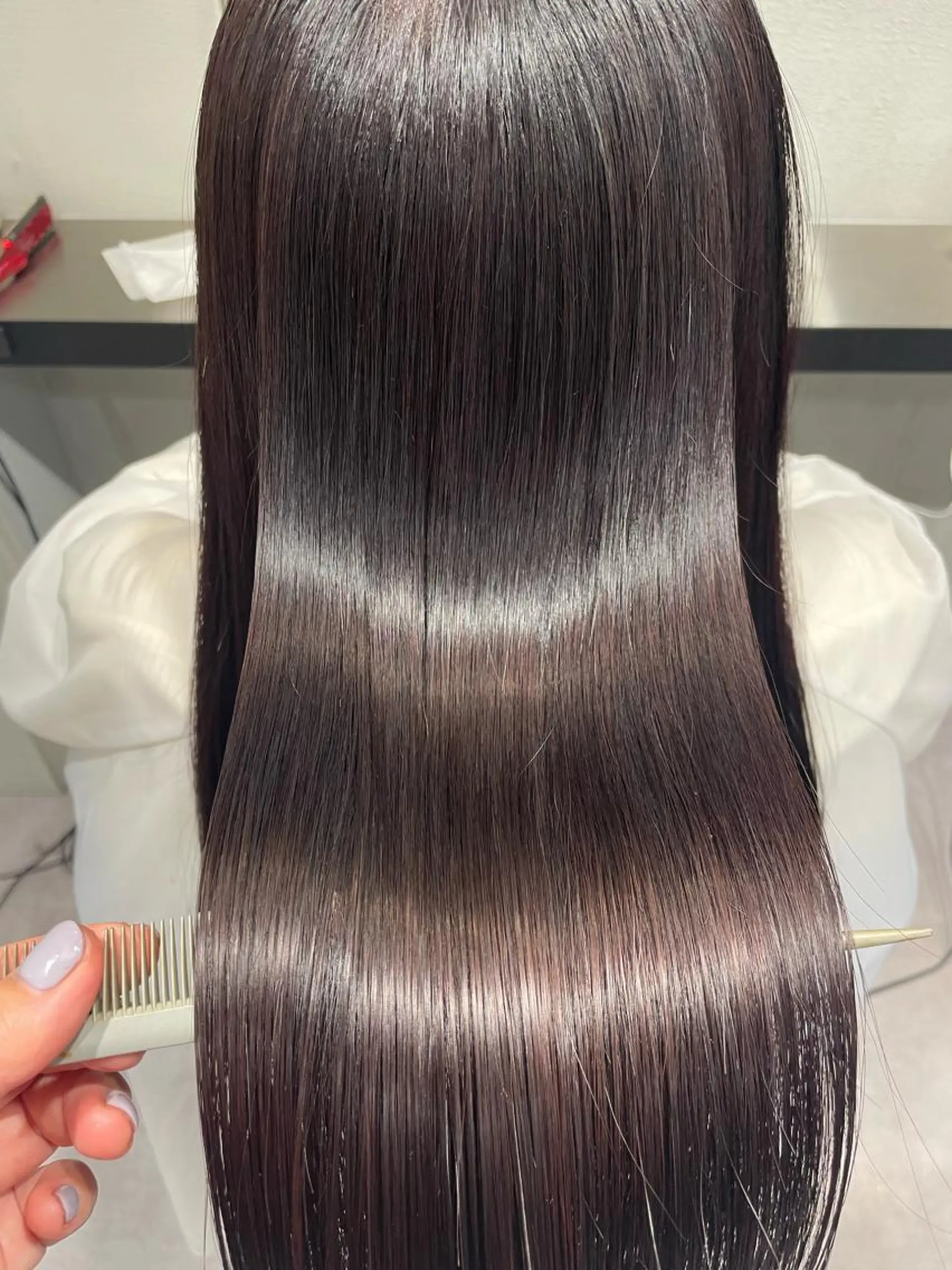 セミロング カラー トリートメント カット 縮毛矯正 トリートメント 🌈ウルトワ水素 髪質改善naru🌈のヘアスタイル