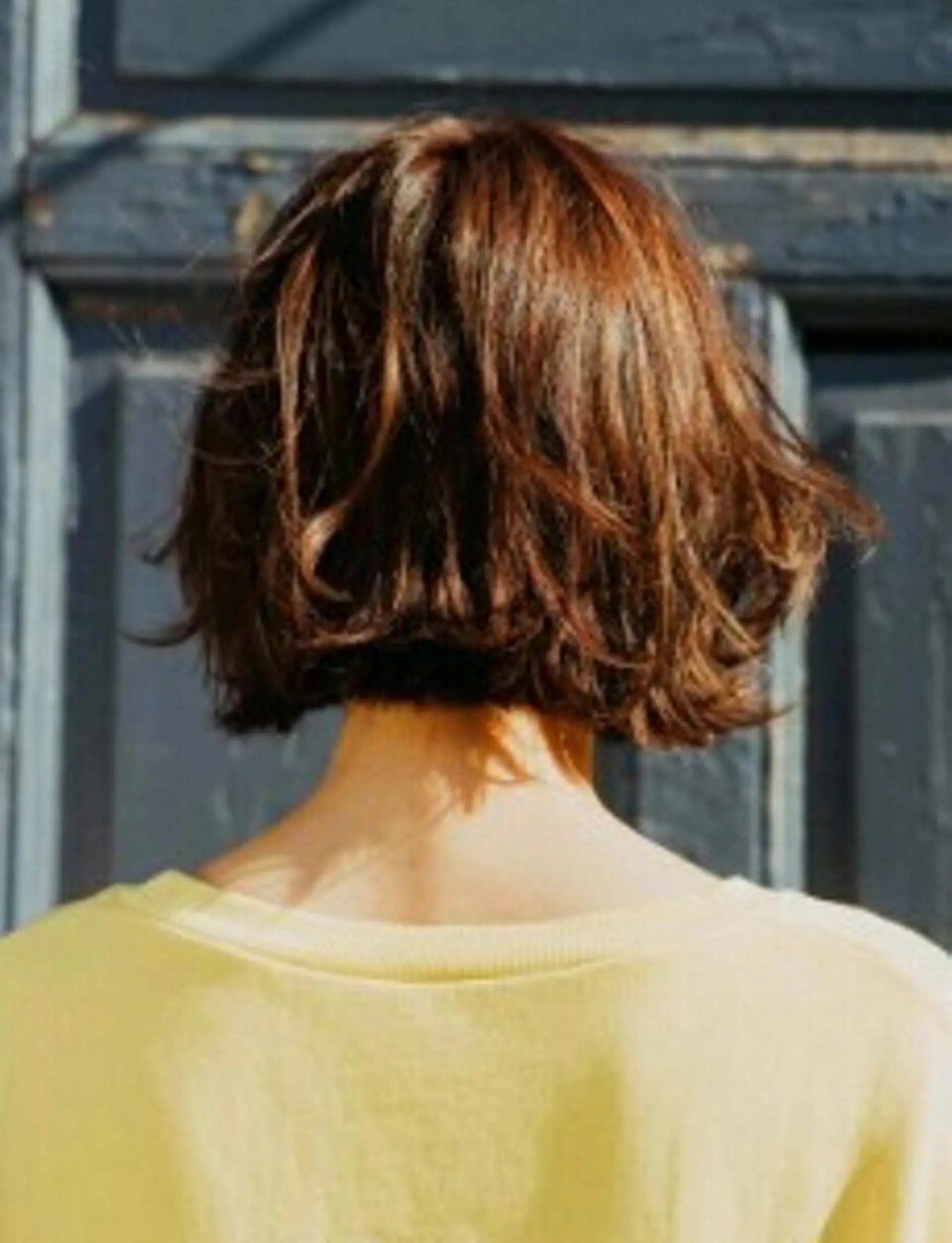 カラー ミディアム ブリーチなしWカラー /酸性ストレート河本のヘアスタイル