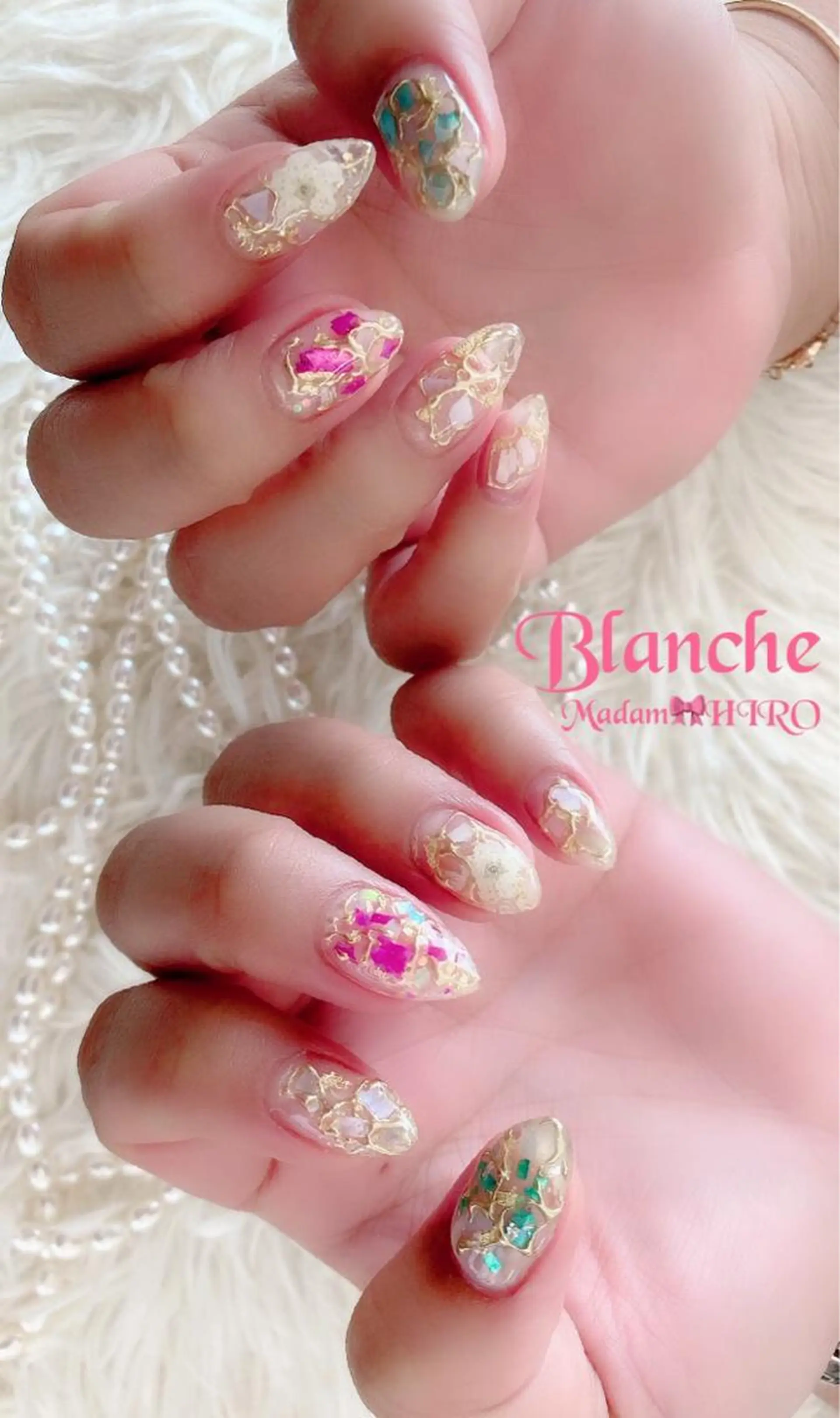 ネイル ミラーネイル Lianネイル 寛子Lianのネイルデザイン