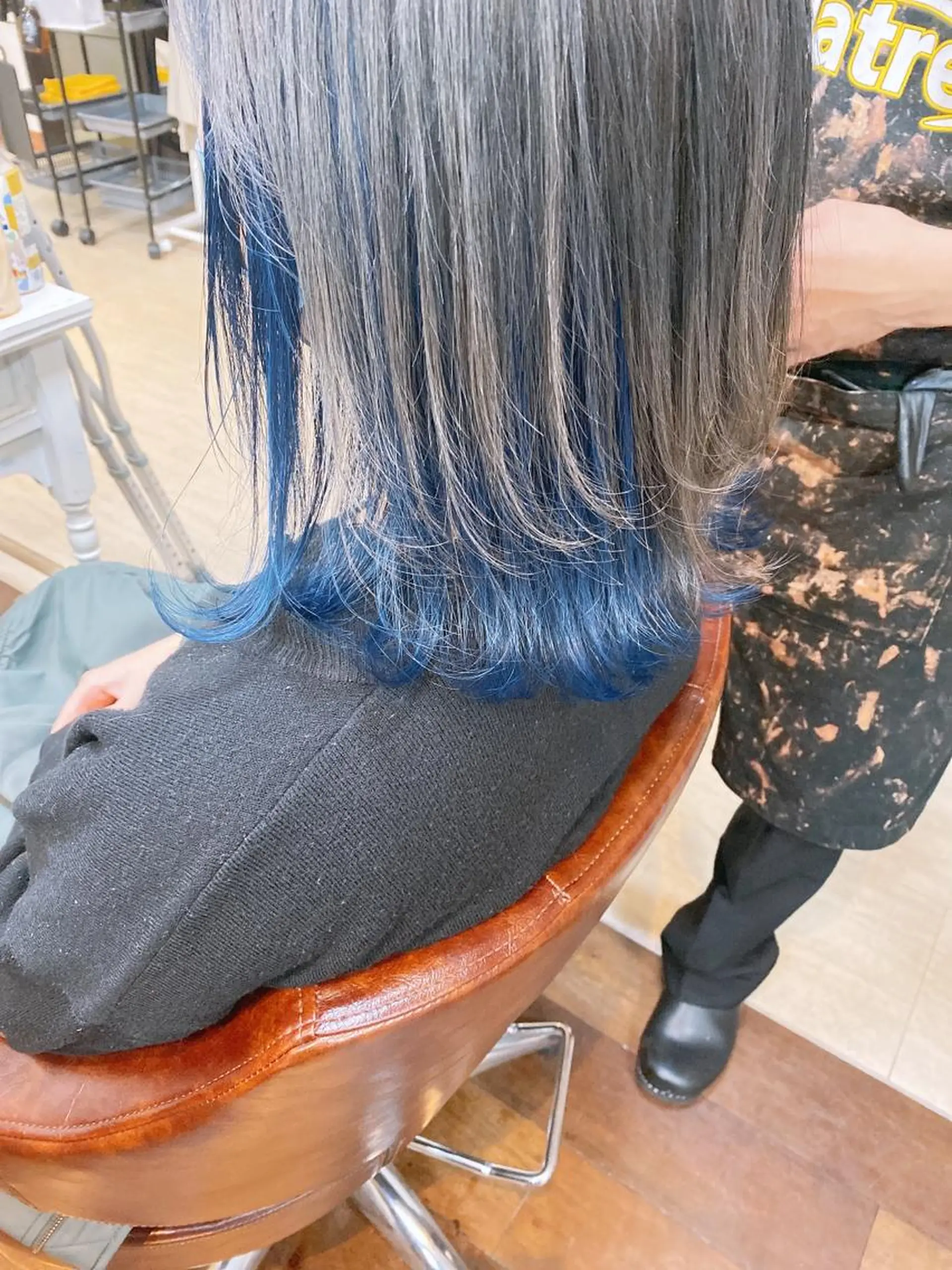 ミディアム カット ヘアカラー 時末侑実 桜井駅のヘアスタイル