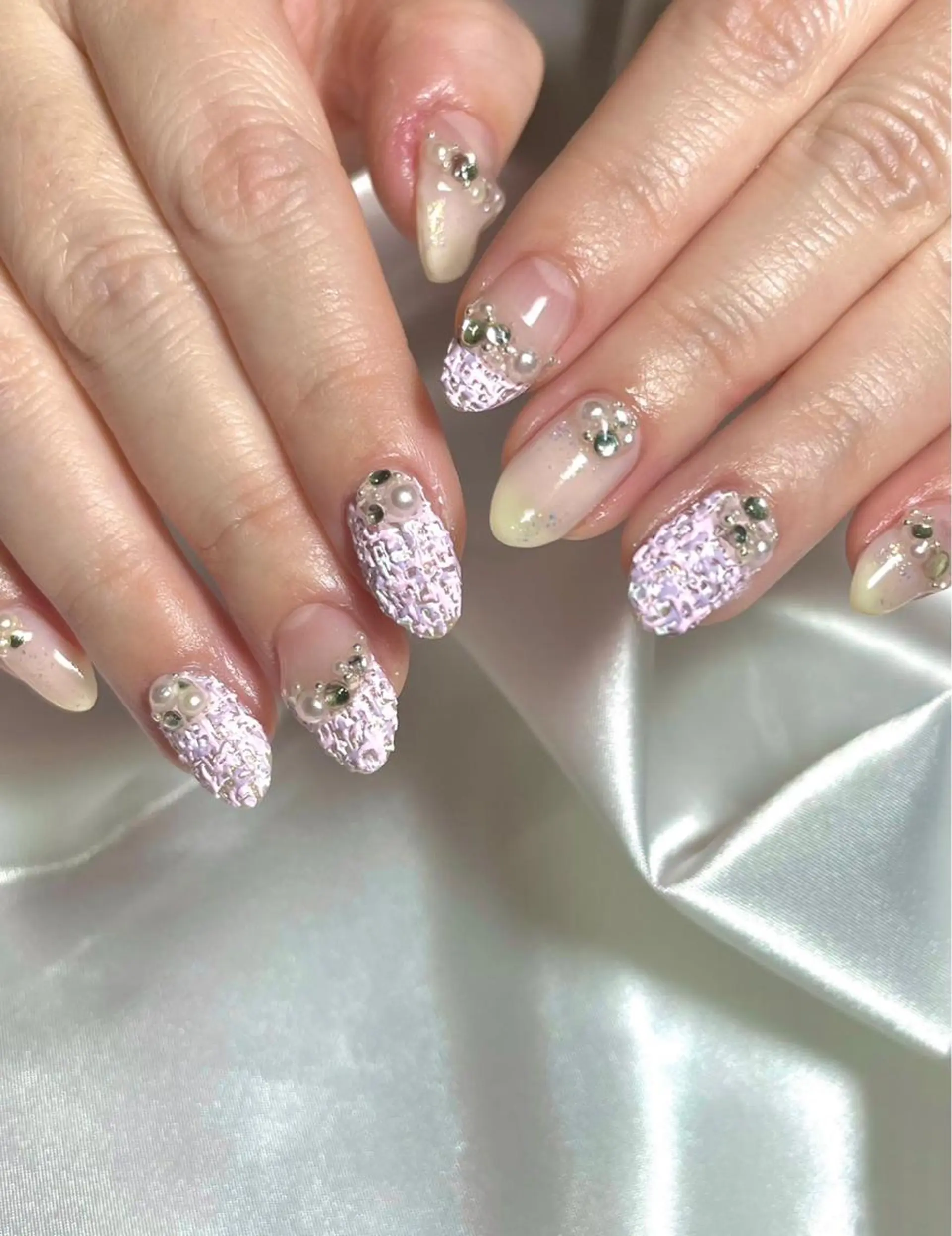 ネイル ツイードネイル beauty salonM&Iのネイルデザイン