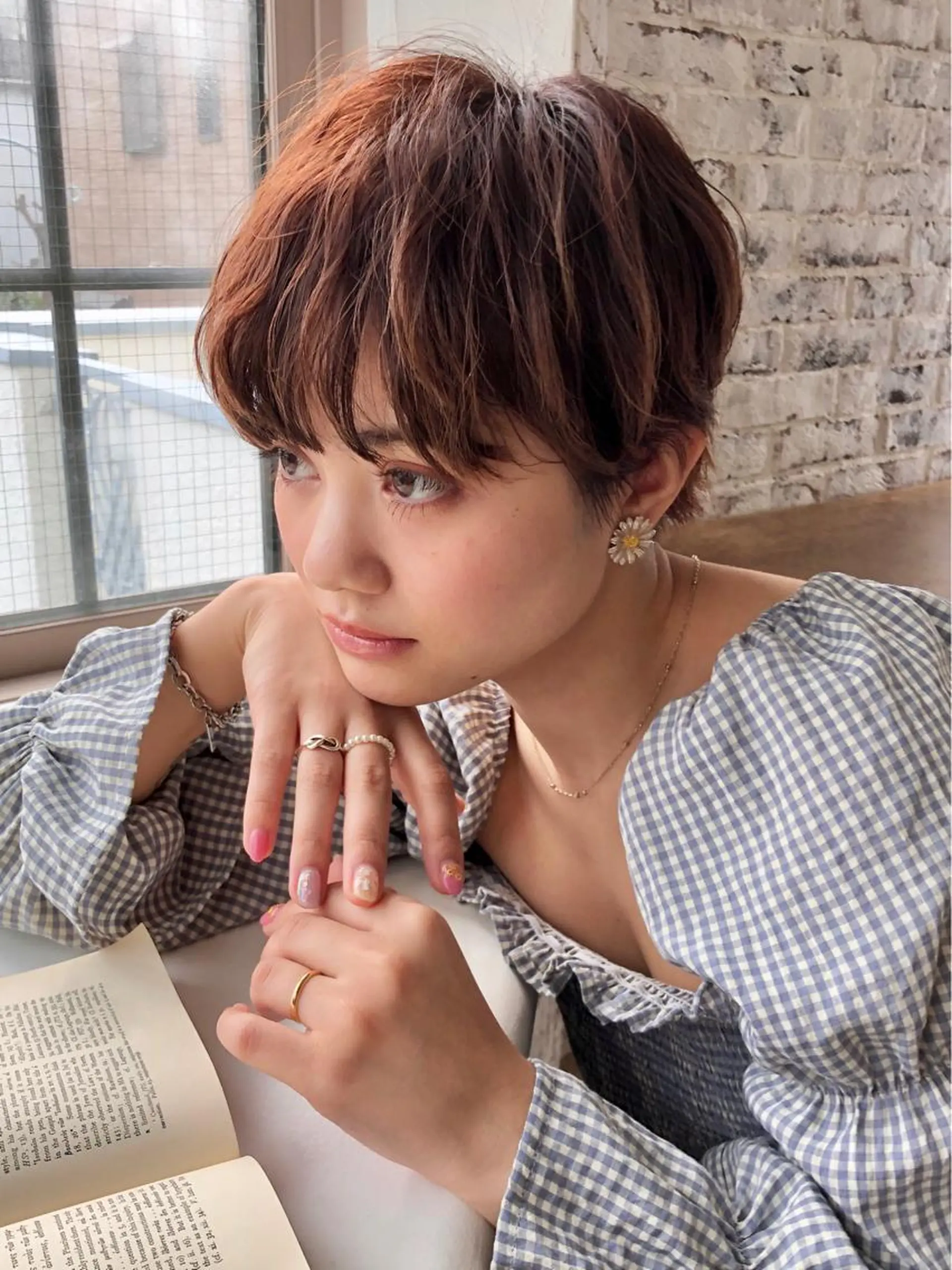 ショート パーマ さかい なつみのヘアスタイル