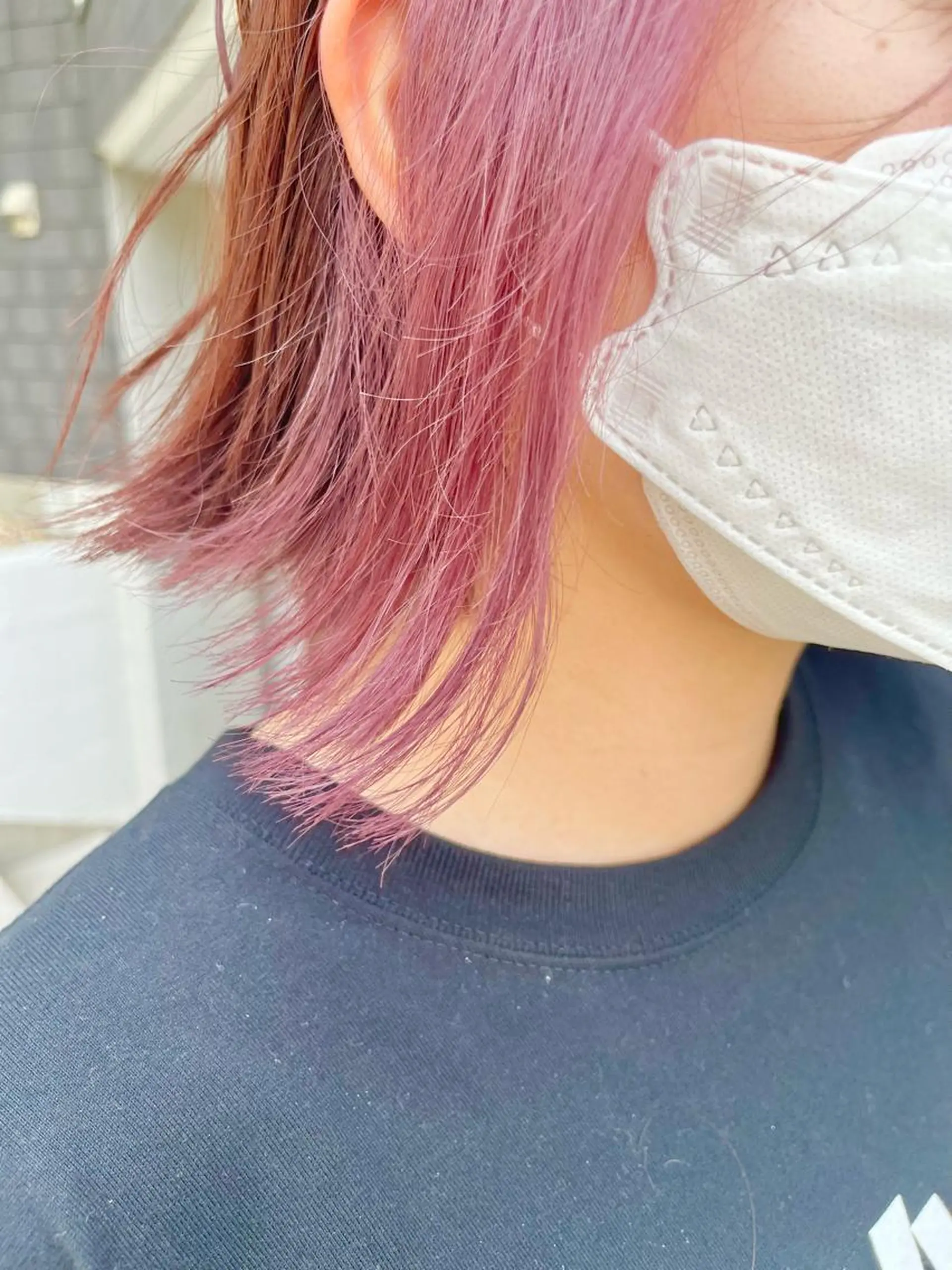 カラー ピンクカラー ヘアカラー FUJINO RYOのヘアスタイル