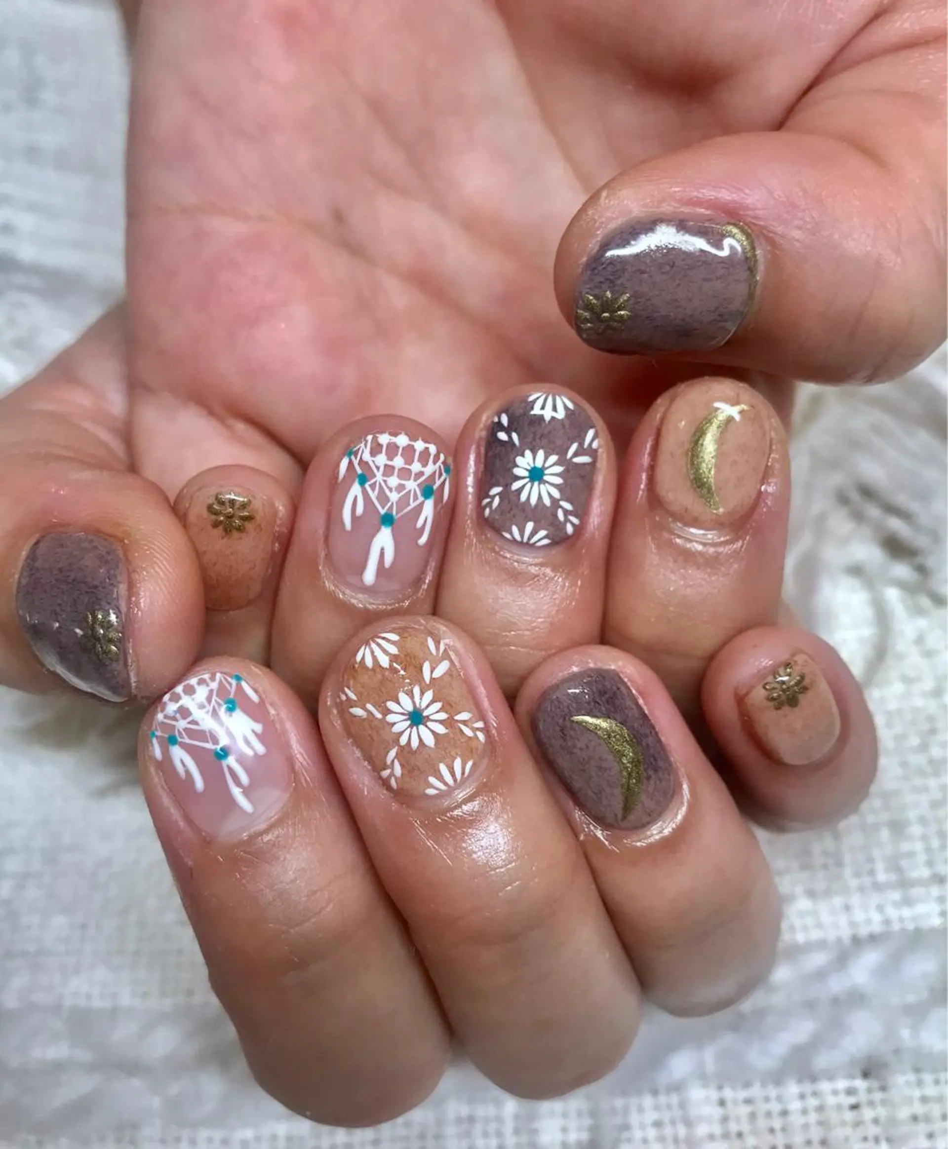 ショート ネイル マツエク・マツパ ハンドネイル ハンドケア nail&eye Aoのマツエク・マツパデザイン