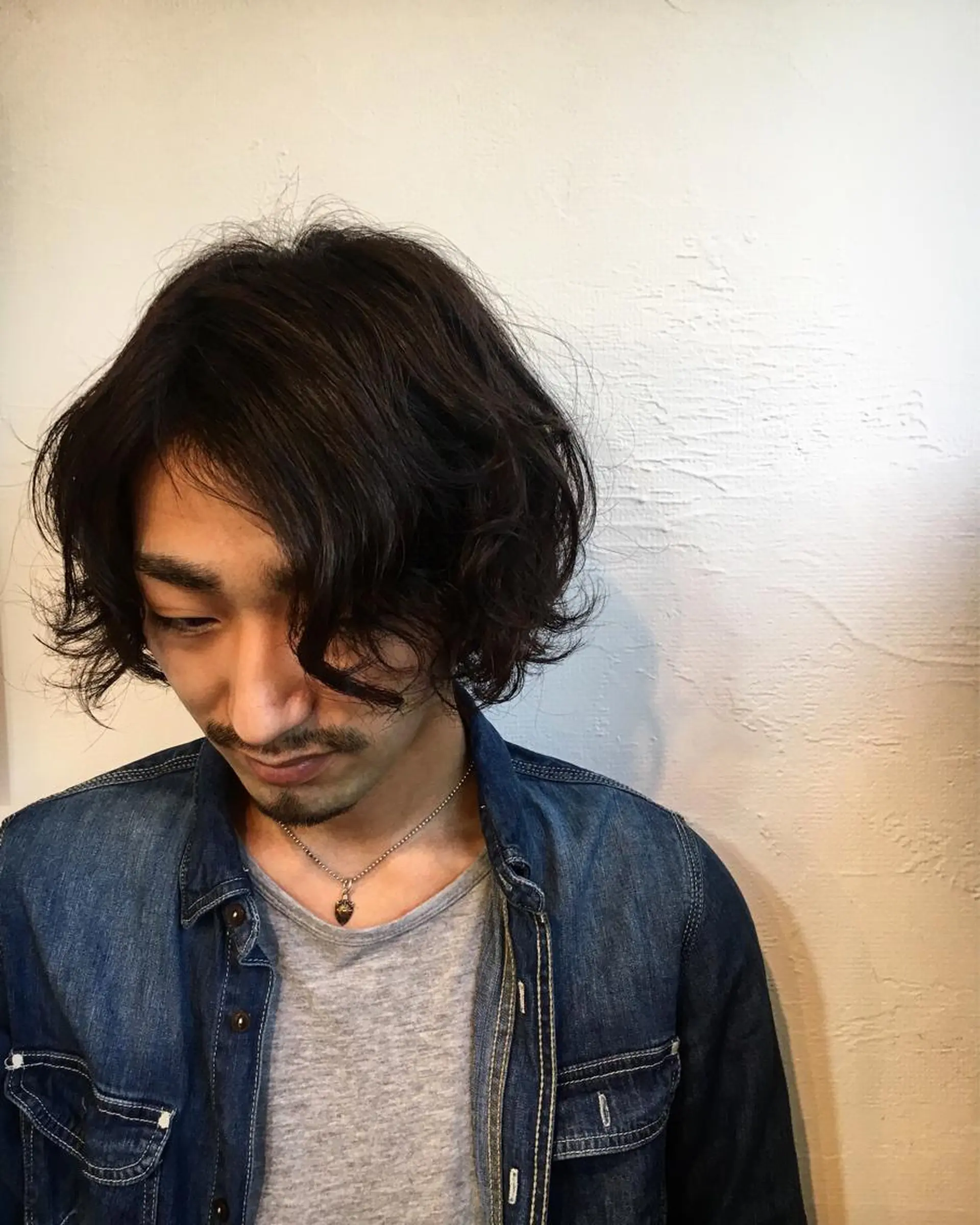 ミディアム パーマ メンズ SALOWIN新宿三丁目East3階所属・佐々木悠人/新宿/ ショートヘア/メンズのヘアスタイル