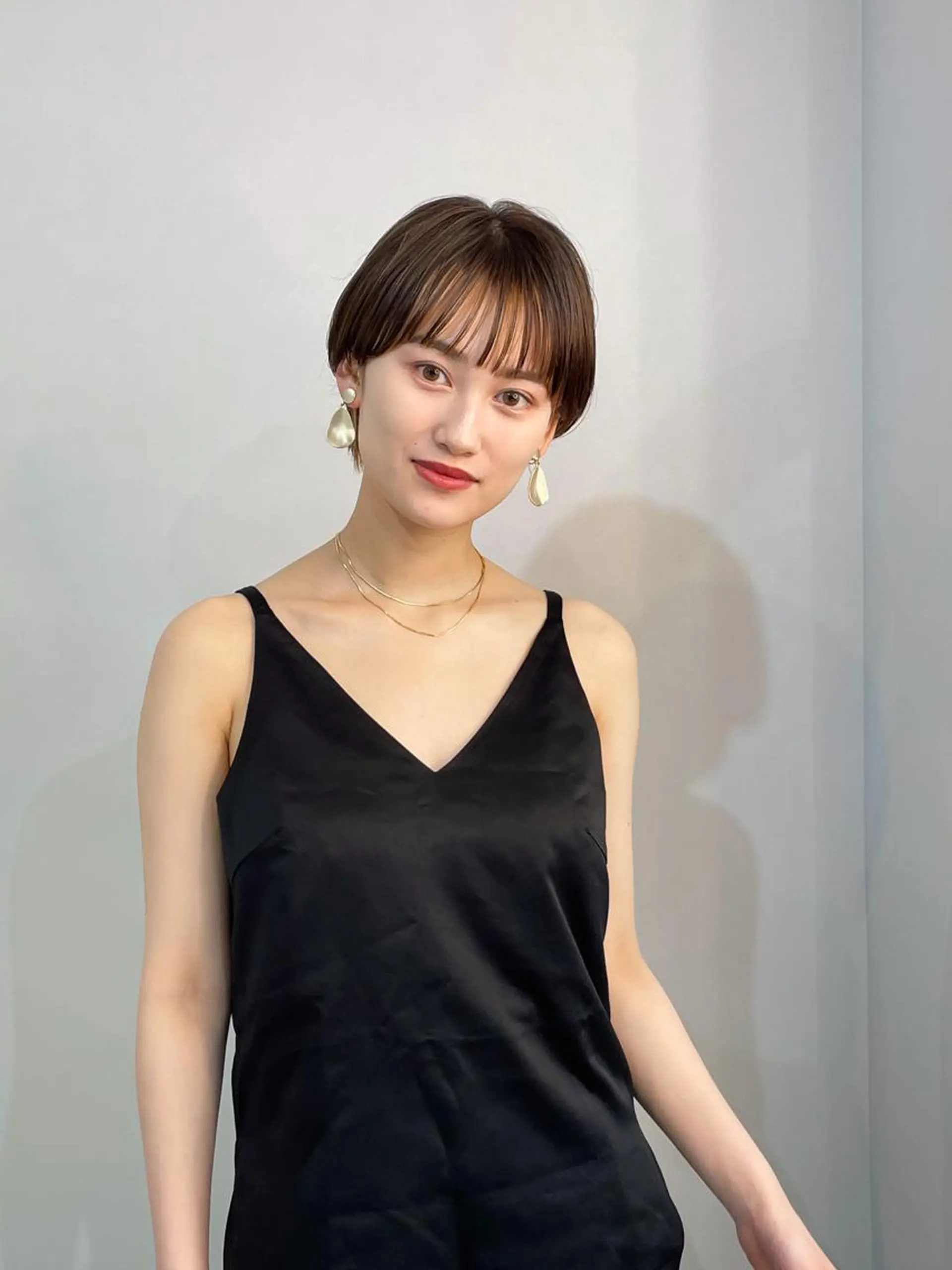 ショート カラー ミストバング  フェイスフレーミング ショートヘア パーマ＊ 顔まわり似合わせのヘアスタイル