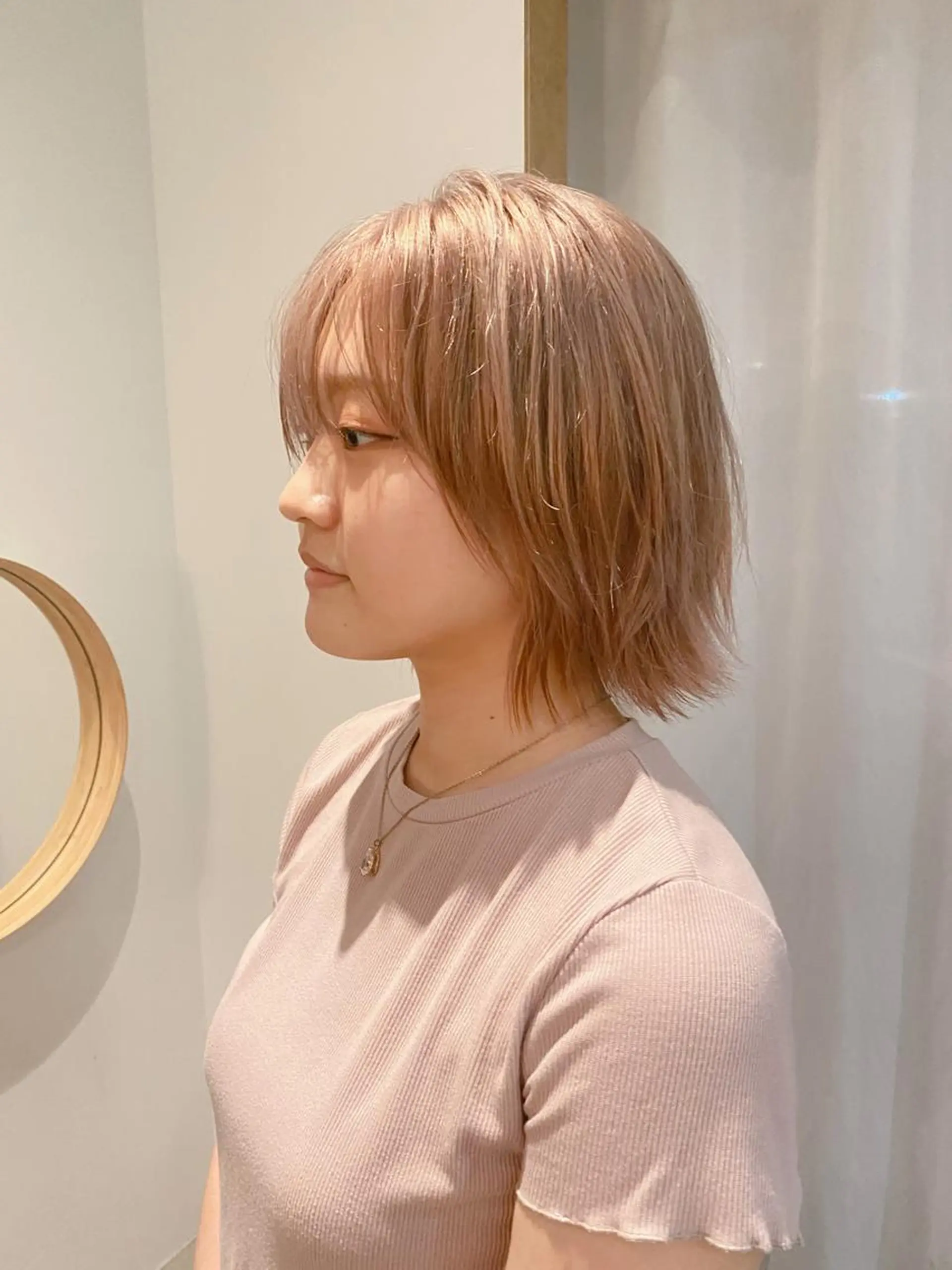 ショート カラー 美髪ストレート 川本雄己のヘアスタイル