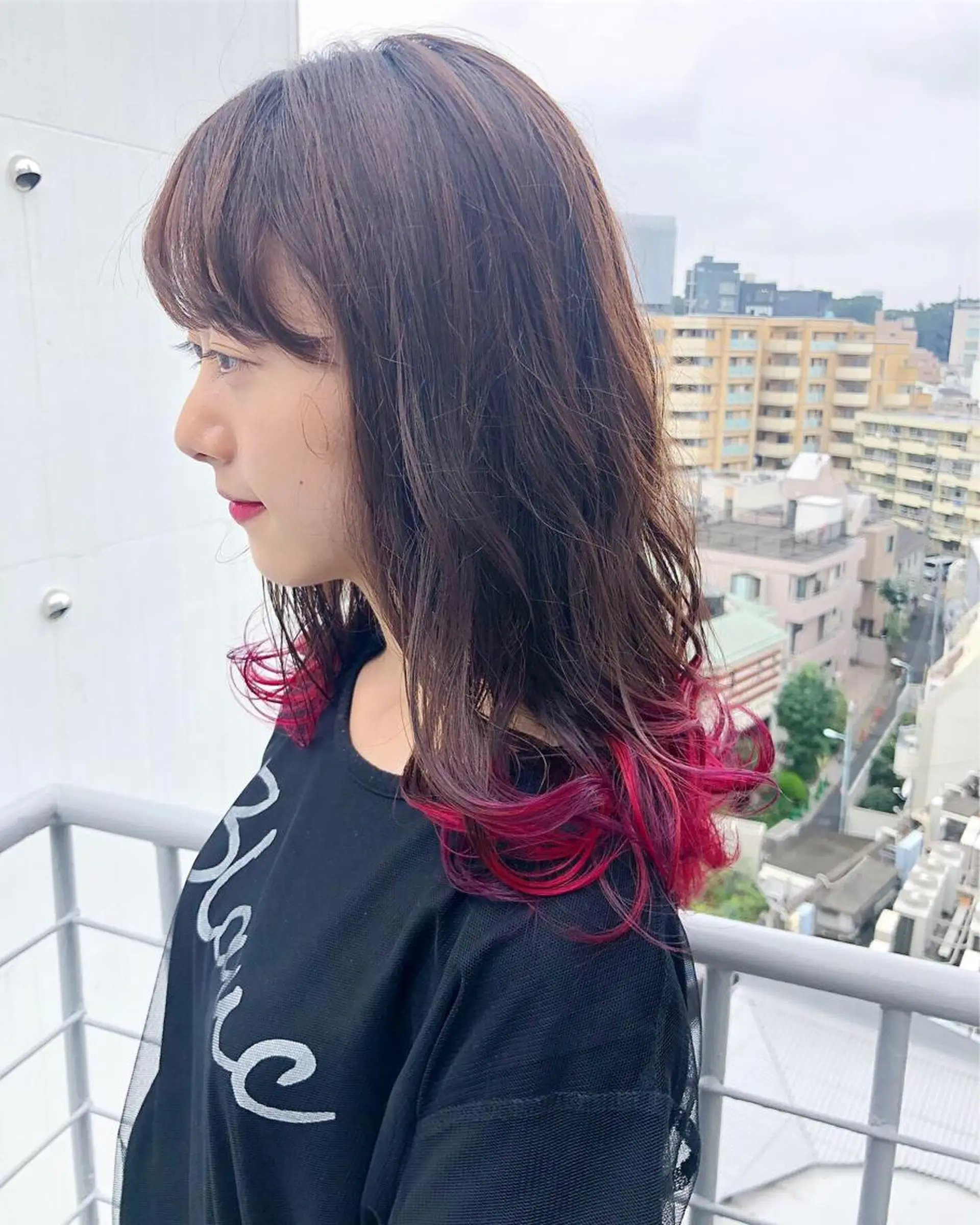 セミロング カラー ヘアアレンジ 【池袋/スパイキー ショート】ⓝⓘⓜⓤのヘアスタイル