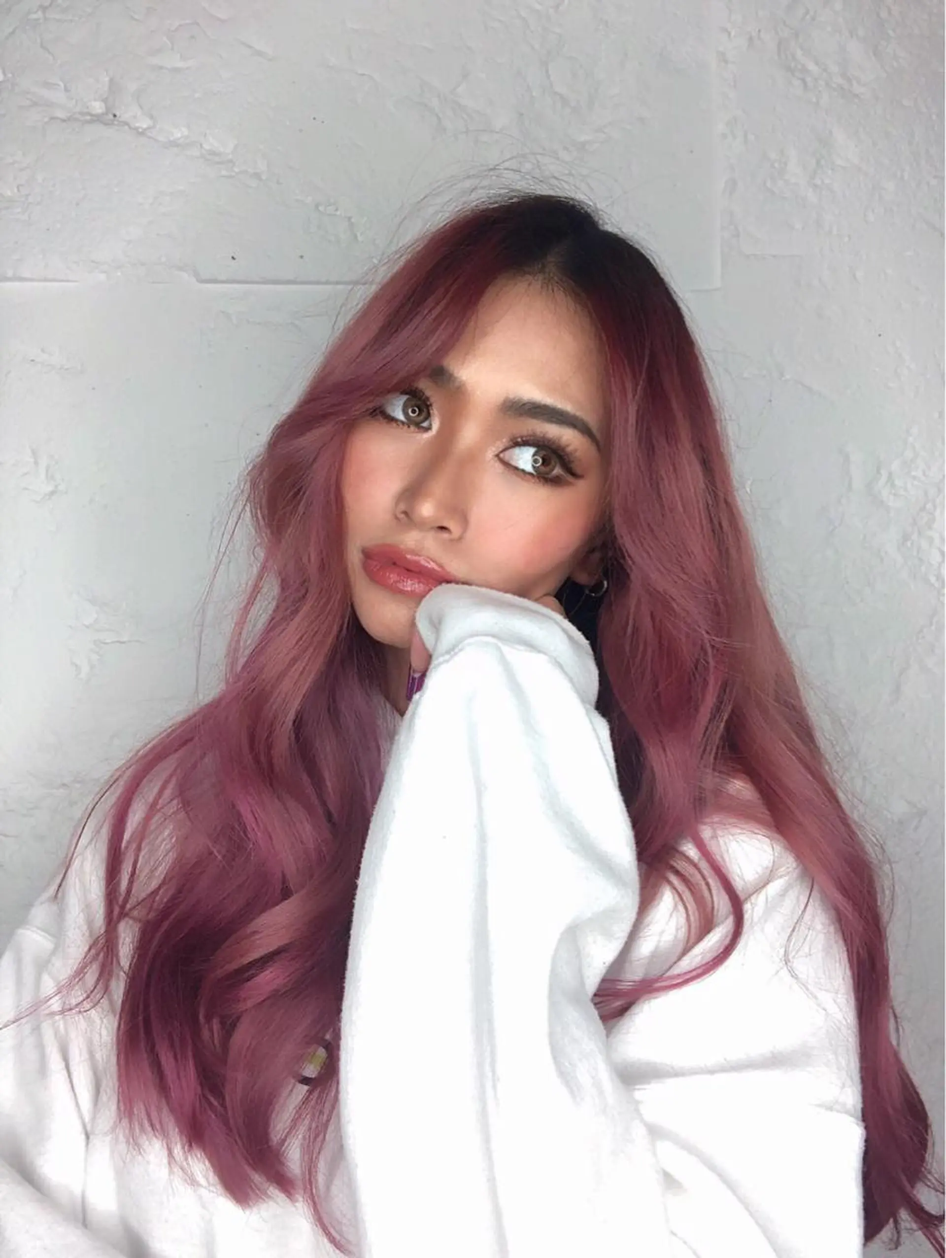 カラー ベージュカラー ピンクカラー ピンクベージュ レイヤーカット BLend 渋谷のヘアスタイル