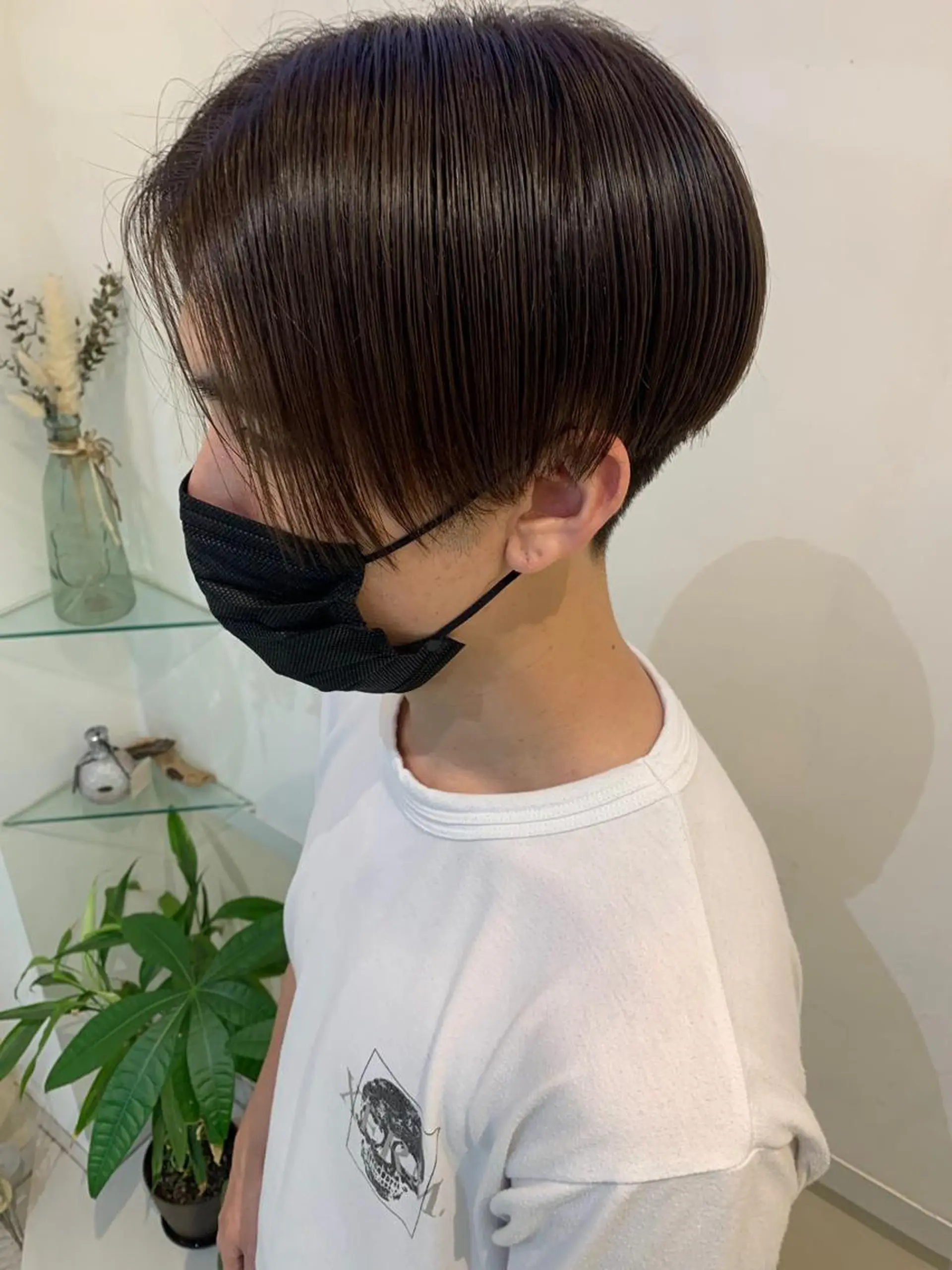 ショート メンズ 透けるbrown カラー🎗♡yukaのヘアスタイル